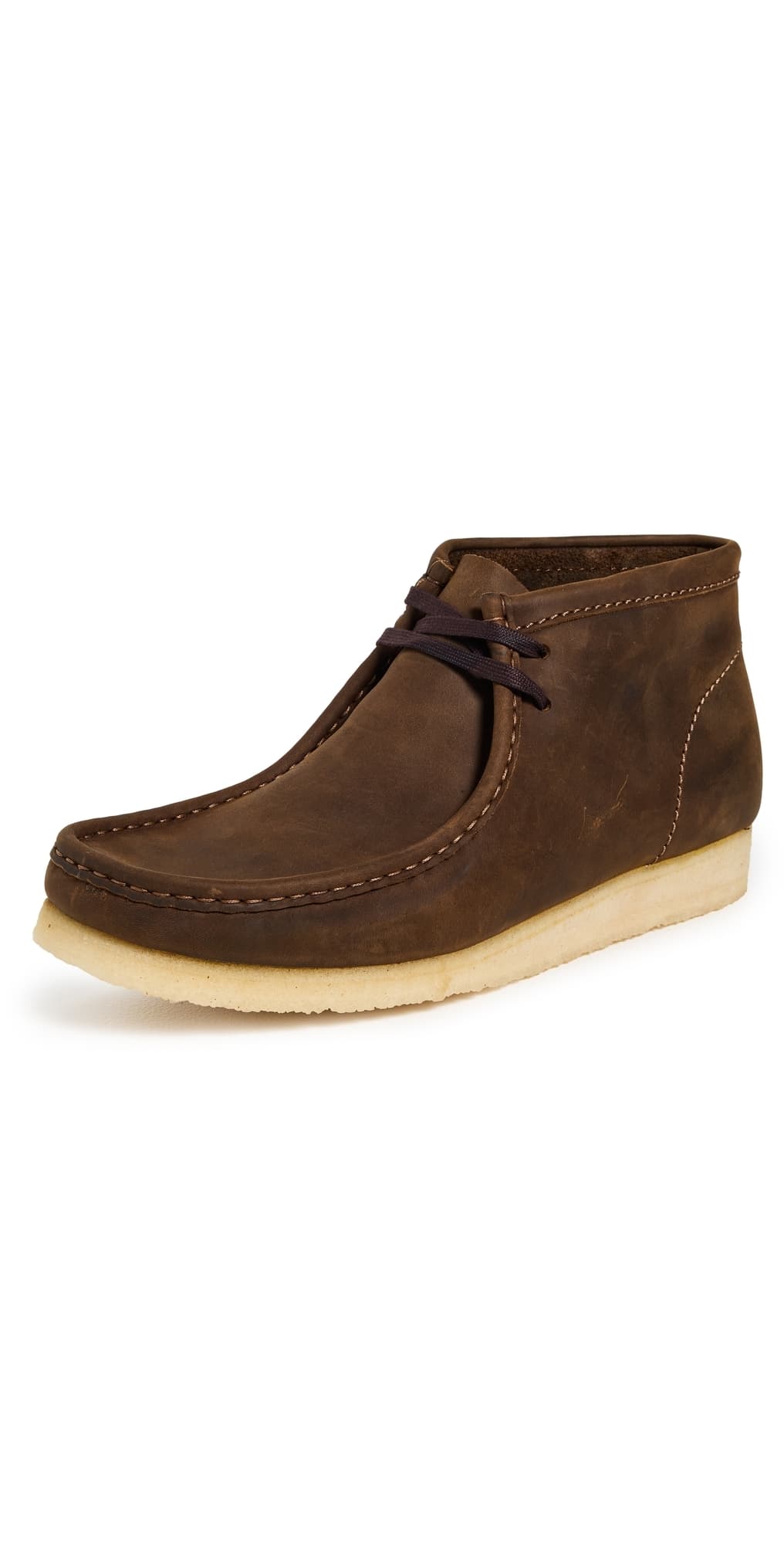 Clarks Leather Wallabee Boots Beeswax