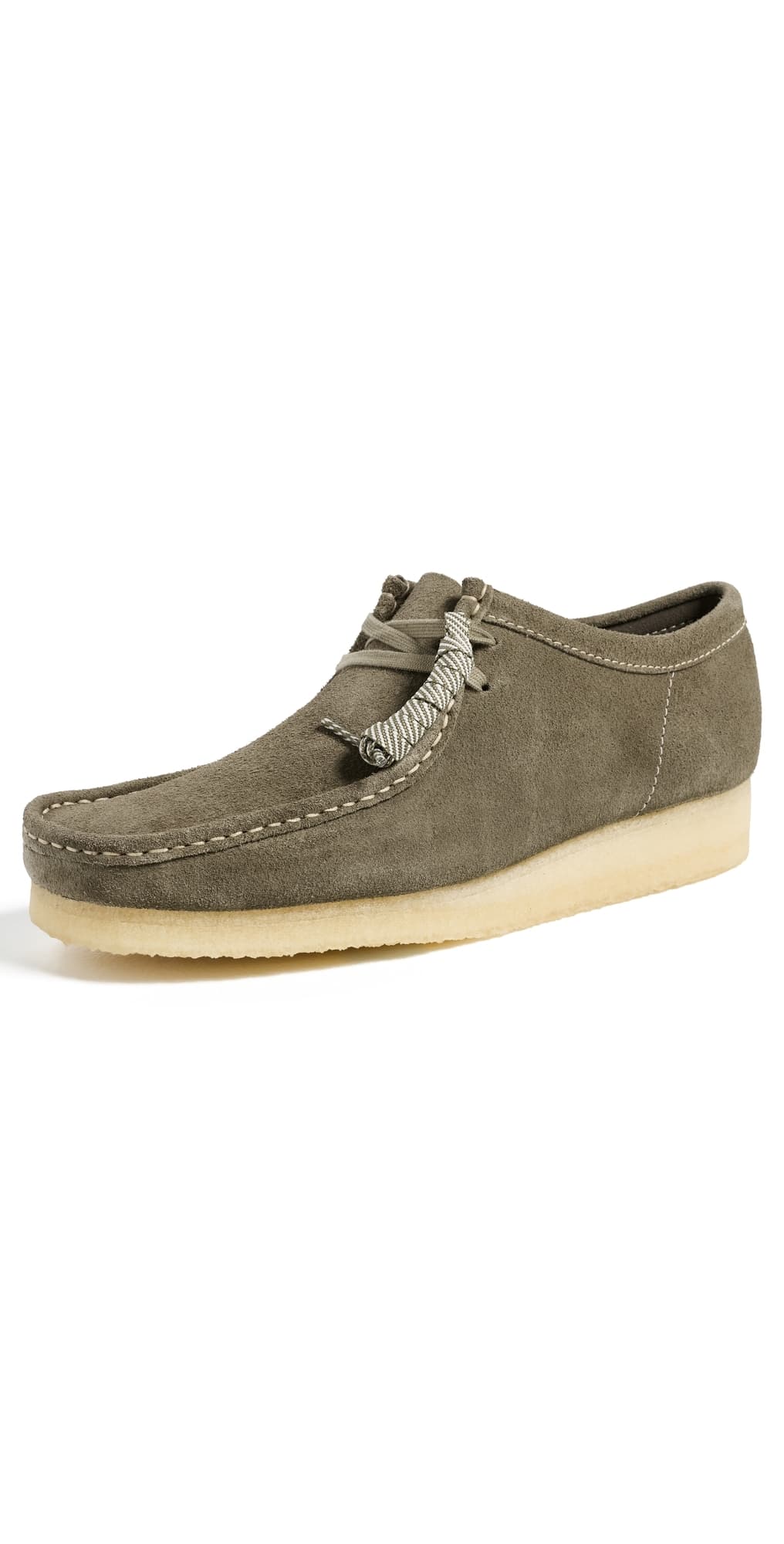 Clarks Wallabee Suede Shoes Smoke Grey Suede