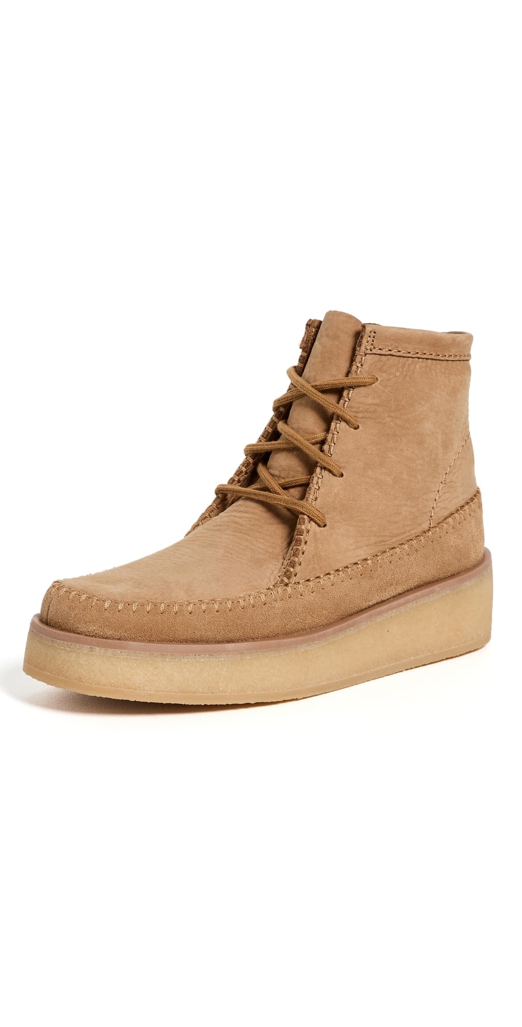 Clarks Weaver Craft Boots Tan Nubuck
