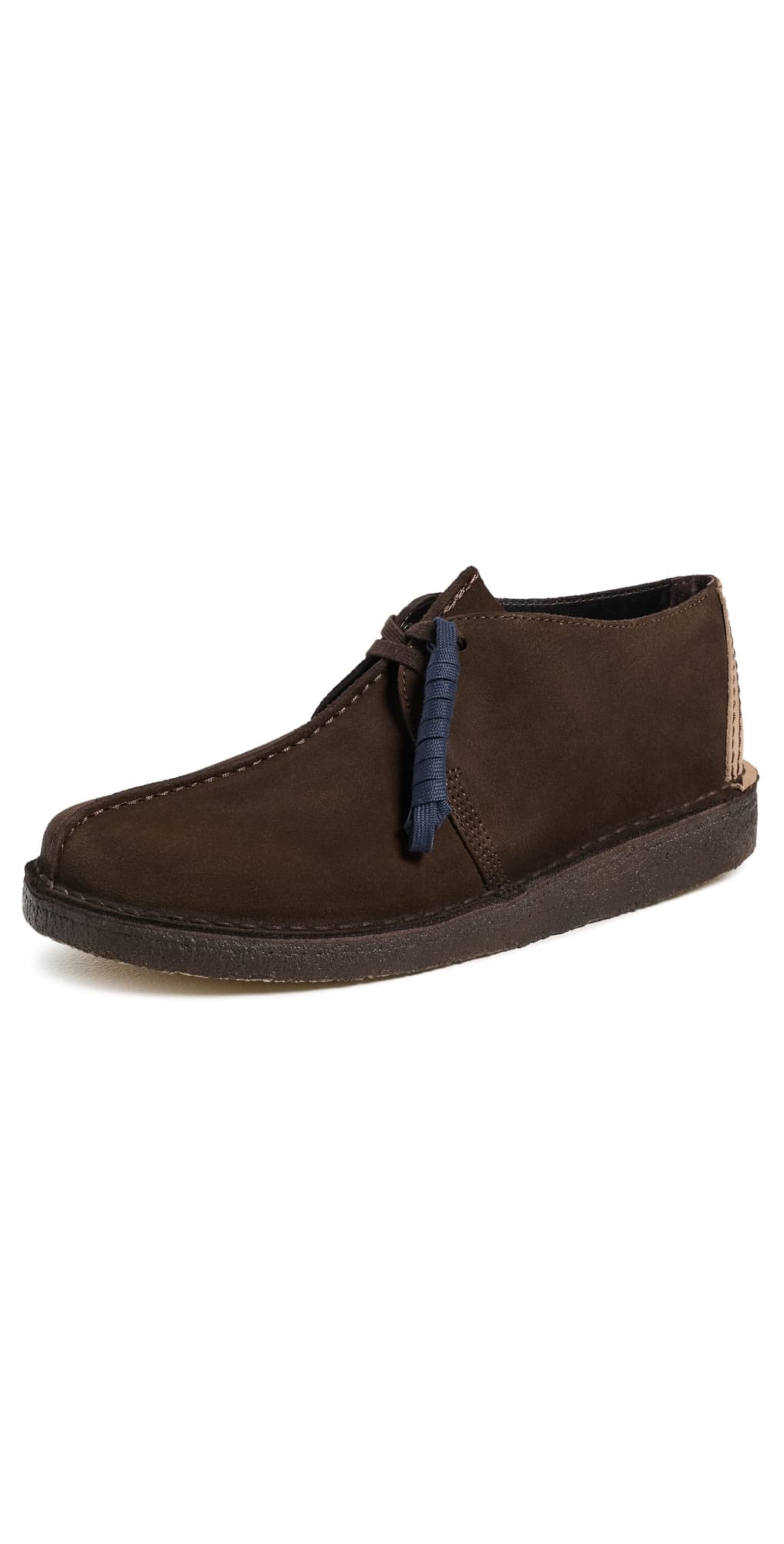 Clarks Desert Trek Shoes Dark Brown Suede