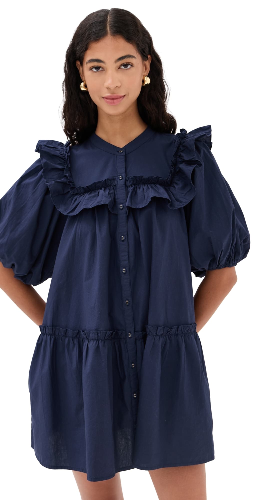 Cleobella Tatiana Mini Dress Navy