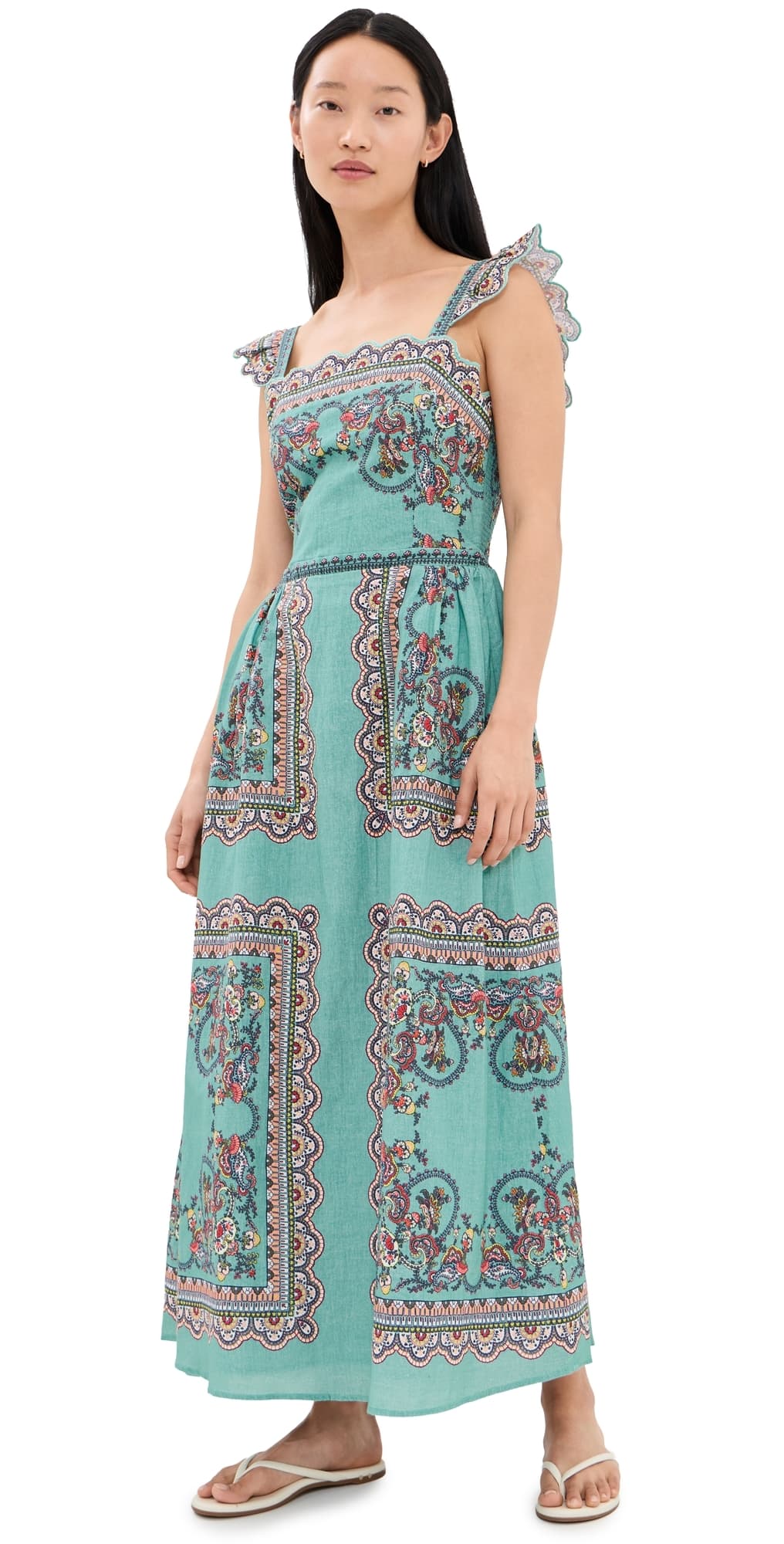 Cleobella Veronique Ankle Dress Bleura Print
