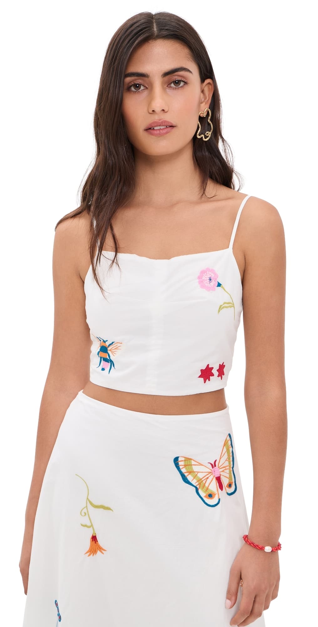 Cleobella Sage Top Montecito Embroidery Motif