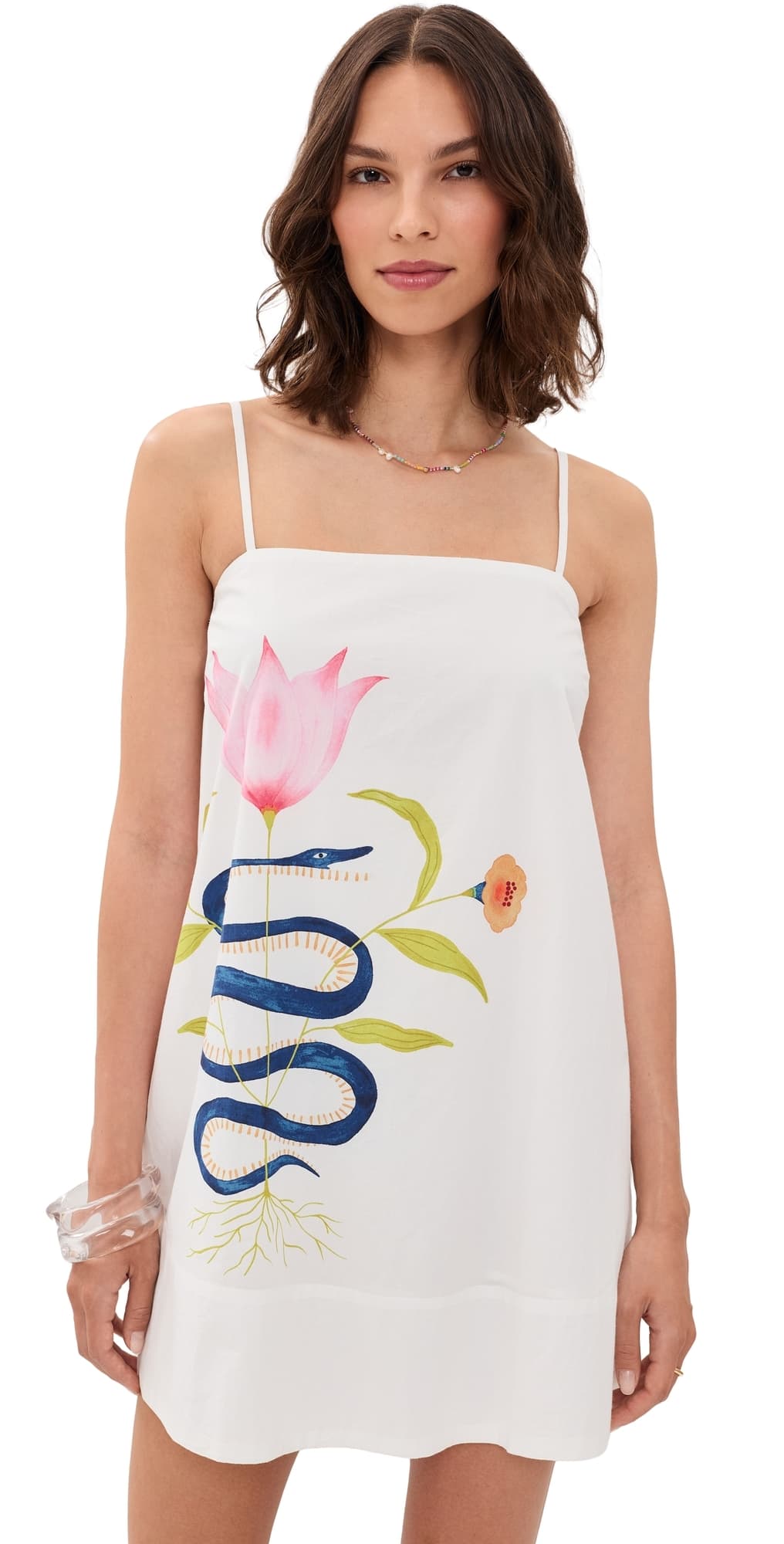 Cleobella Melusine Mini Dress Montecito Placed Print