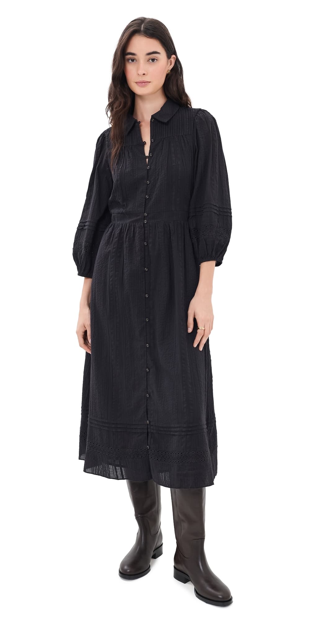 Cleobella Maude Midi Dress Black