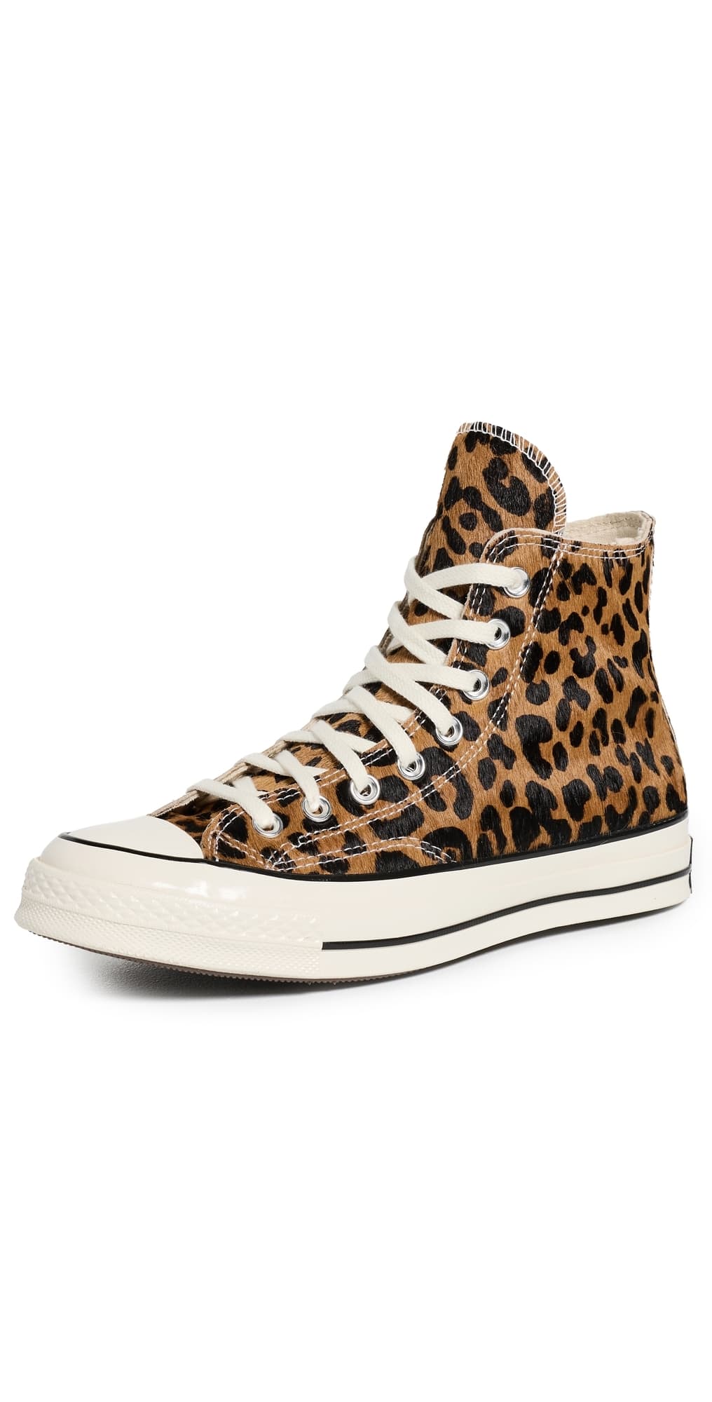 Converse Chuck 70 Leopard Pony Hair Sneakers Black/Natural Ivory/Egret