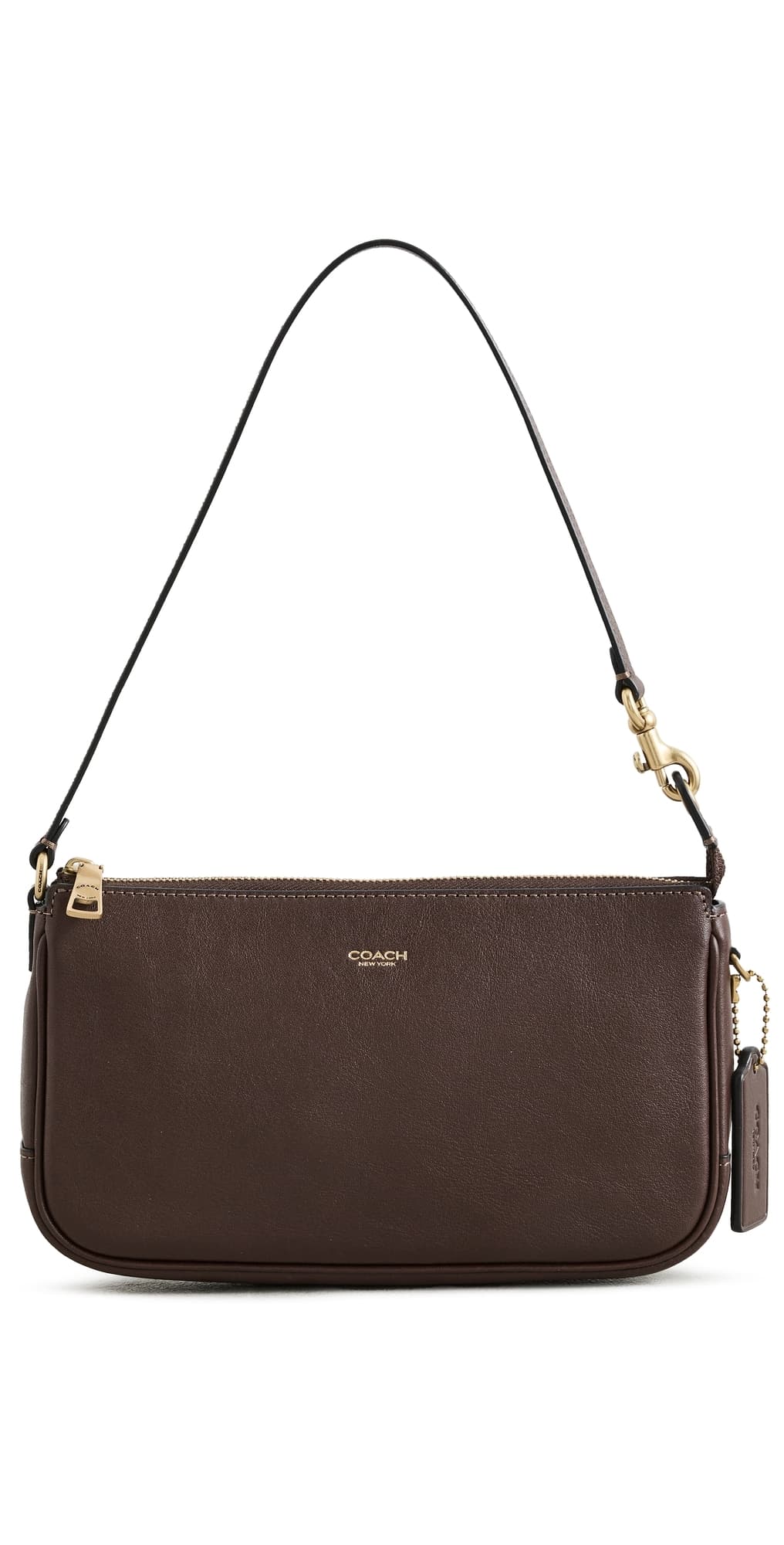 Coach Natural Grain Leather Plaza Bag Maple · One Size