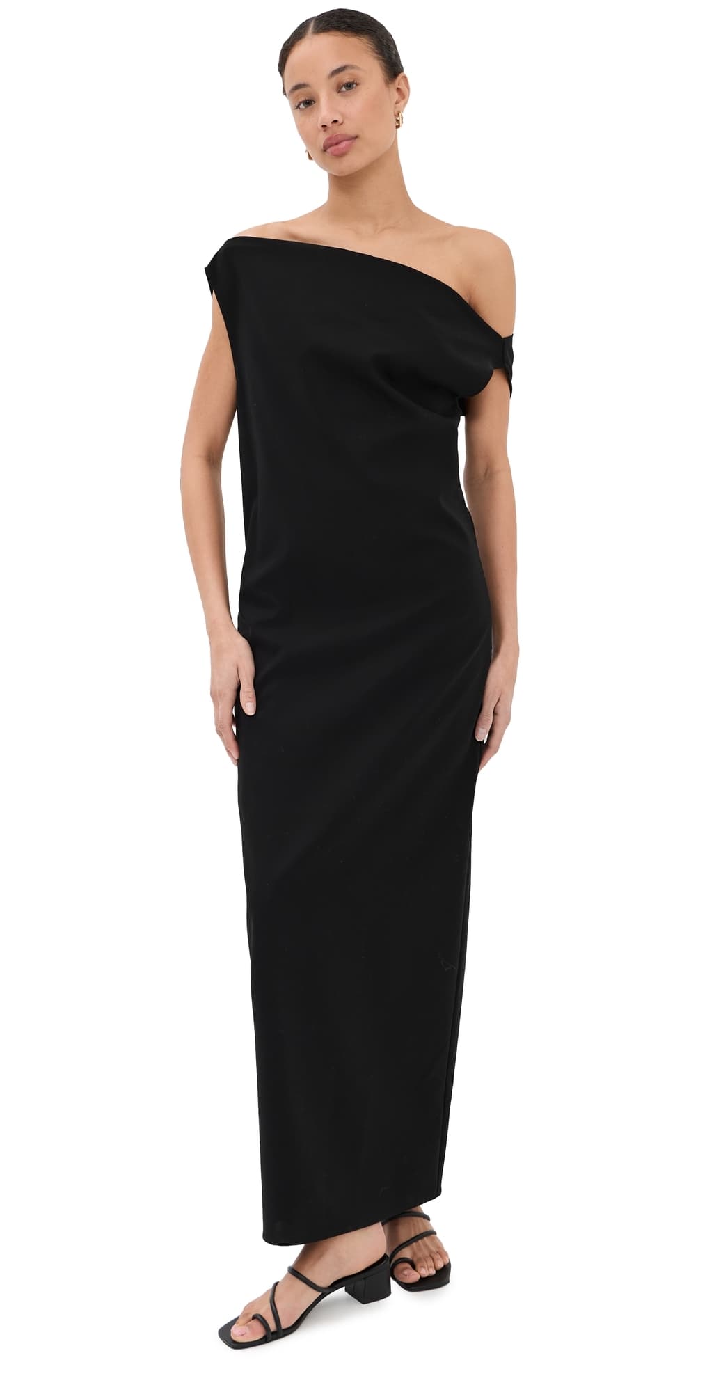 CO Draped Dress Black