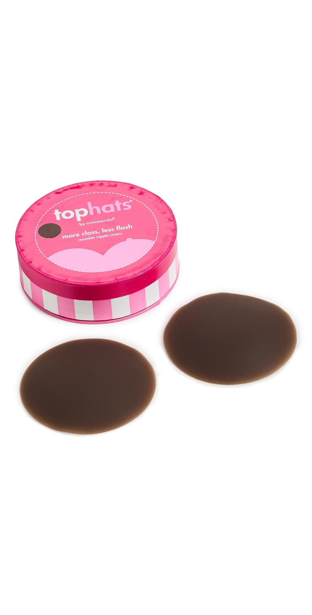 Commando Top Hats Nipple Concealers Mocha