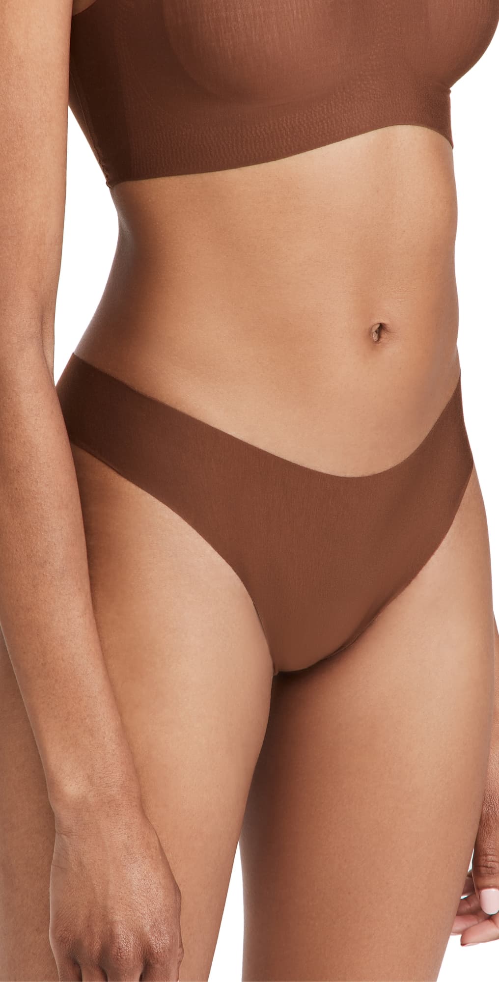 Commando Butter Mid Rise Thong Cinnamon · L