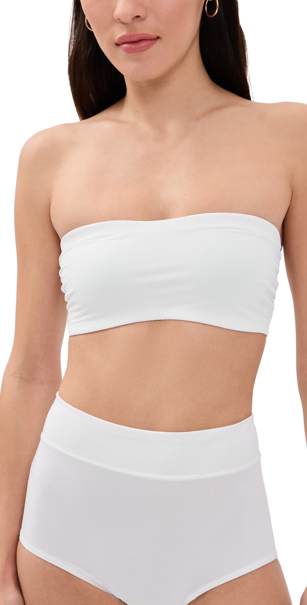 Commando Double Take Lace Bandeau White