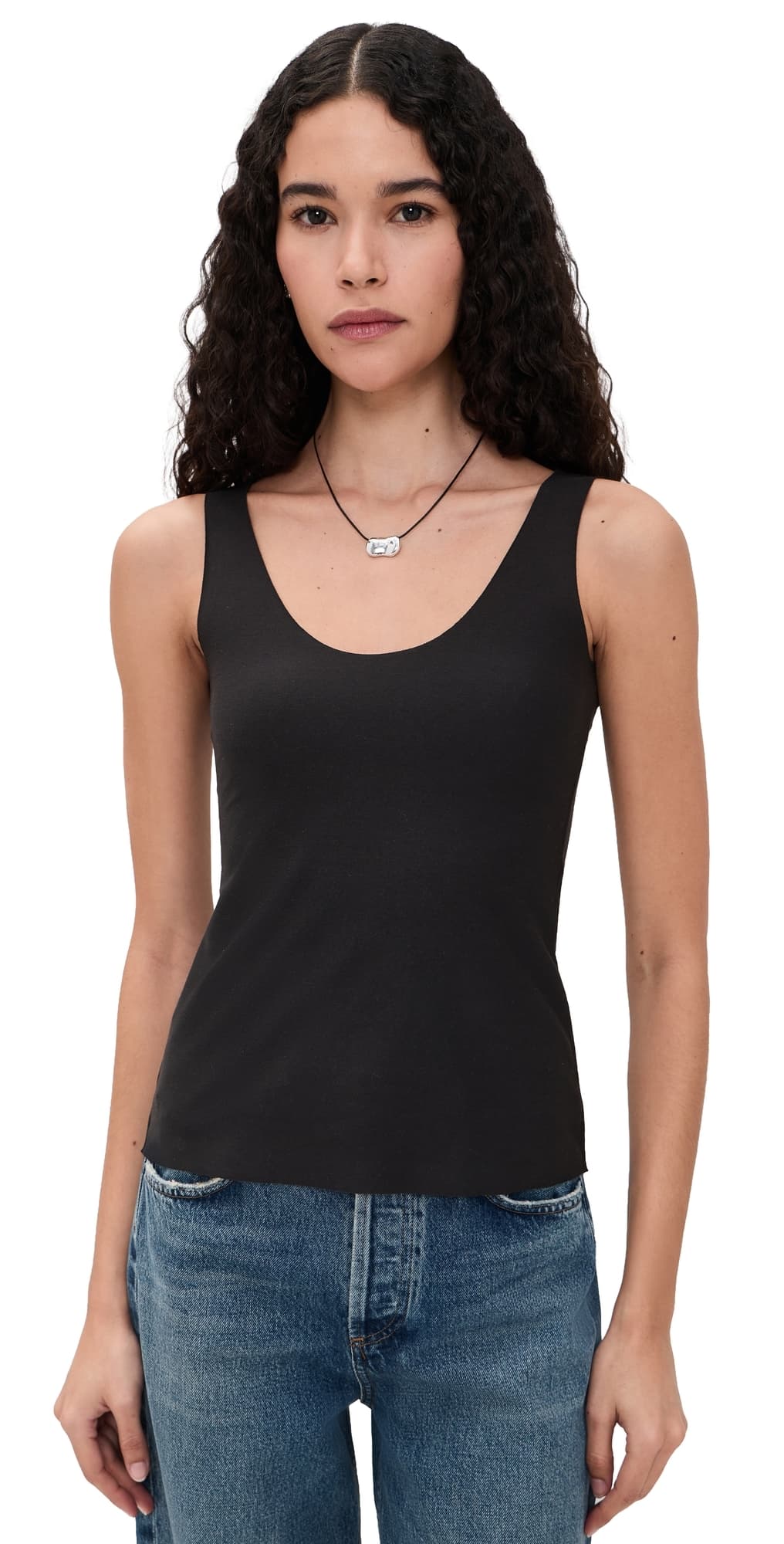 Commando Cotton Tank Black