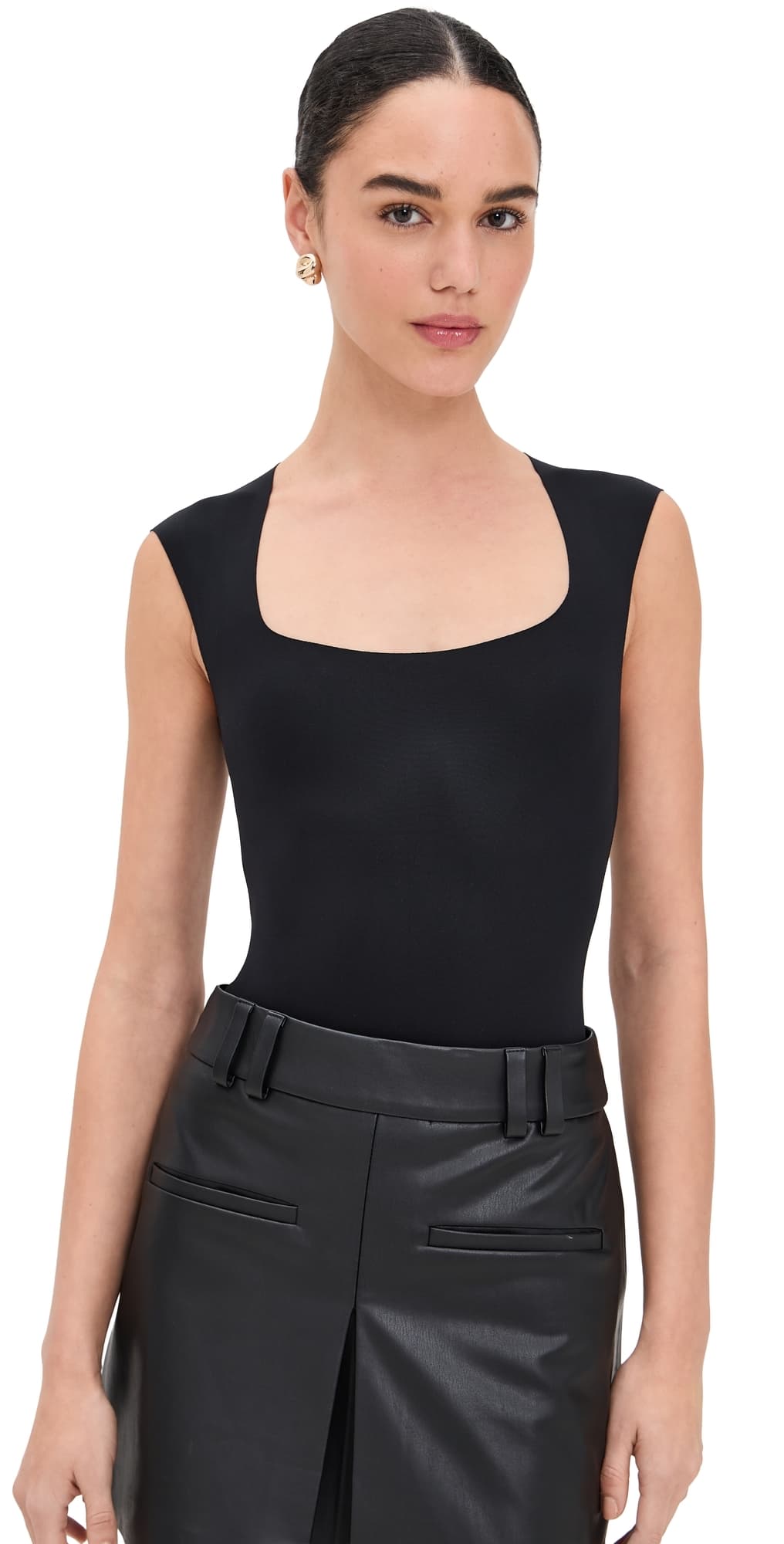Commando Neoprene Bodysuit Black