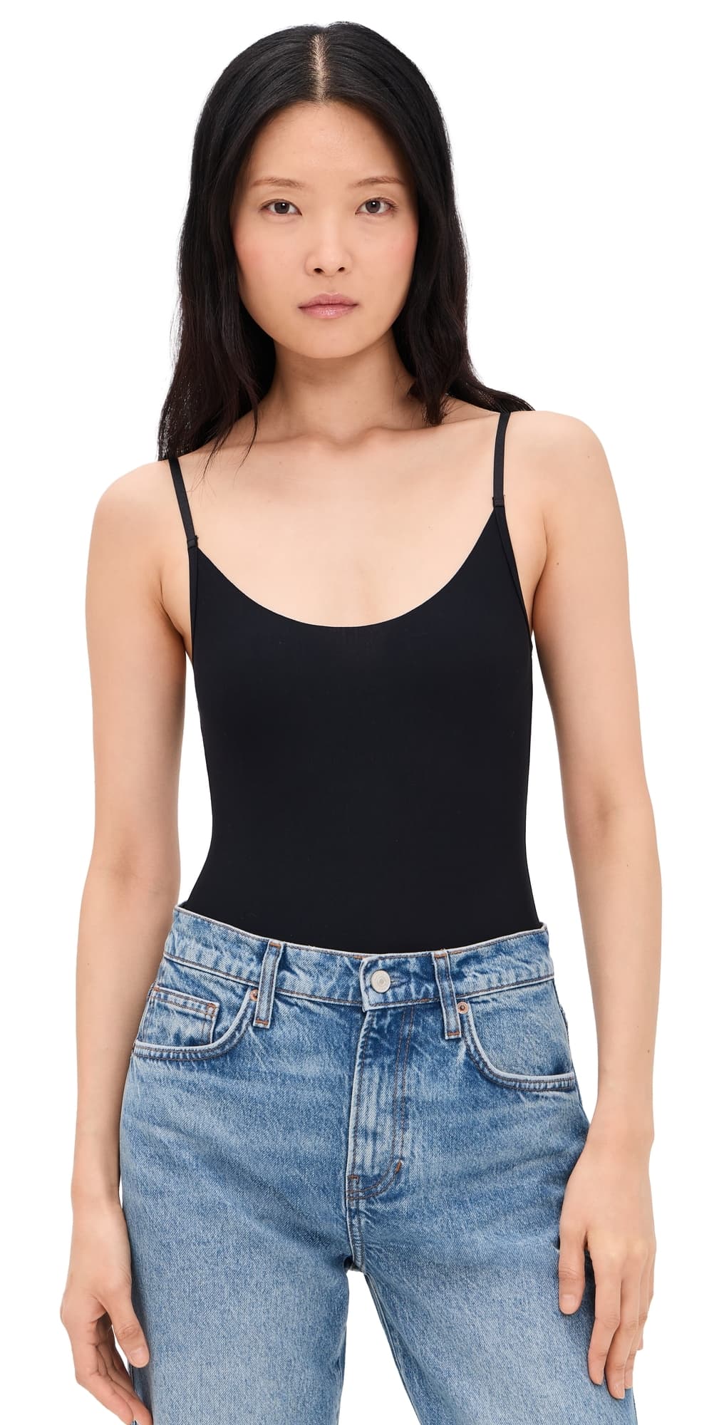 Commando Butter Cami Thong Bodysuit Black