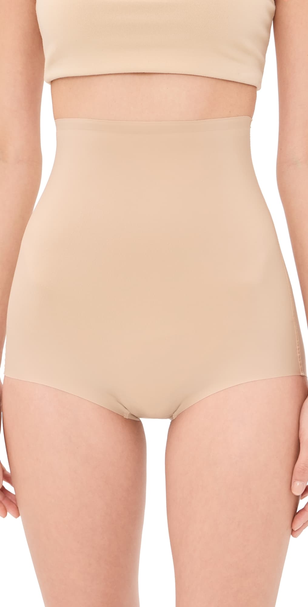 Commando Zone Smoothing High Waisted Briefs Beige