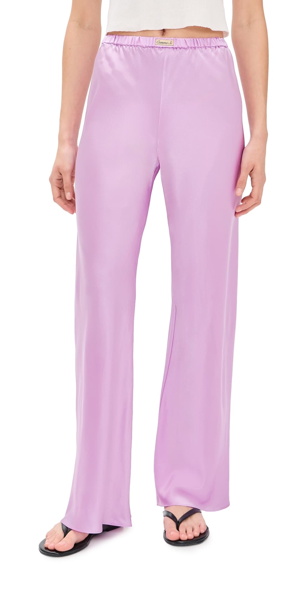 Comme Si Silk Bias Pants Dahlia