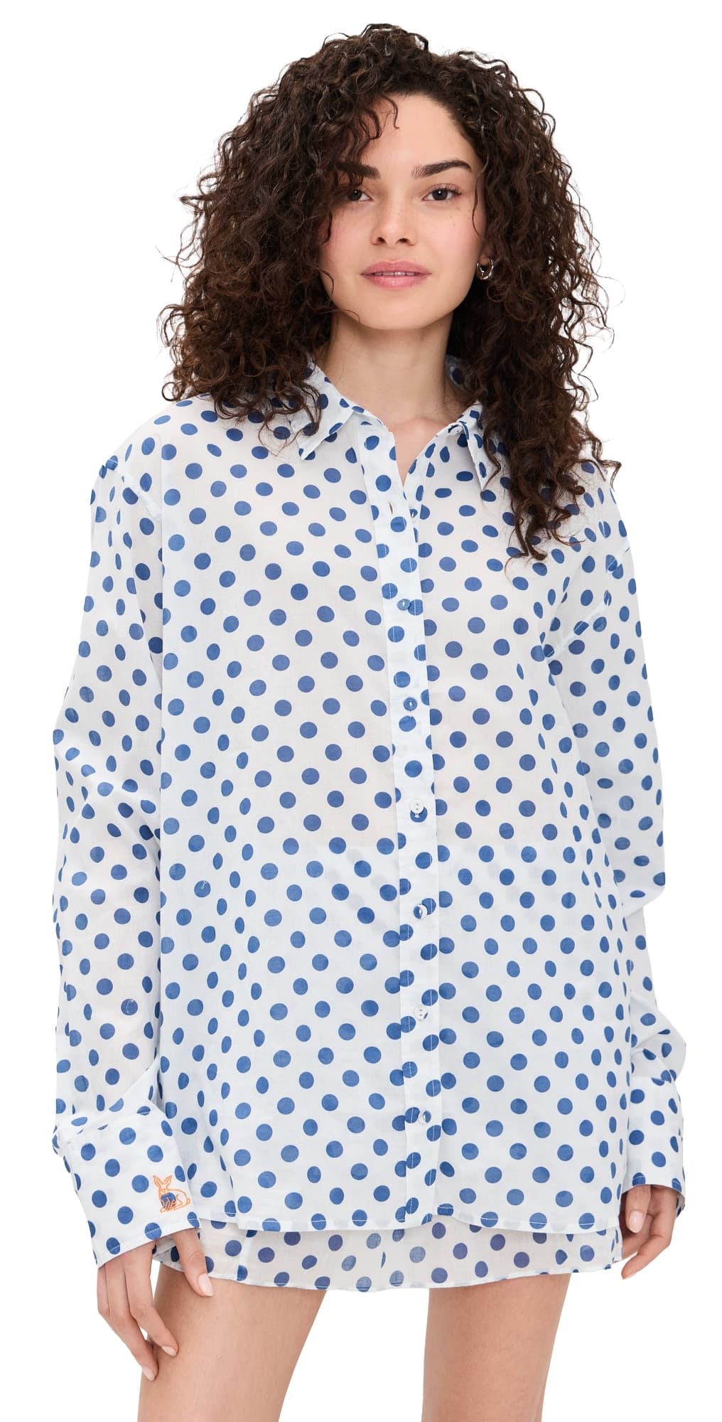 Coniglio Palm Beach Classic Button Down Shirt Pacific Dot