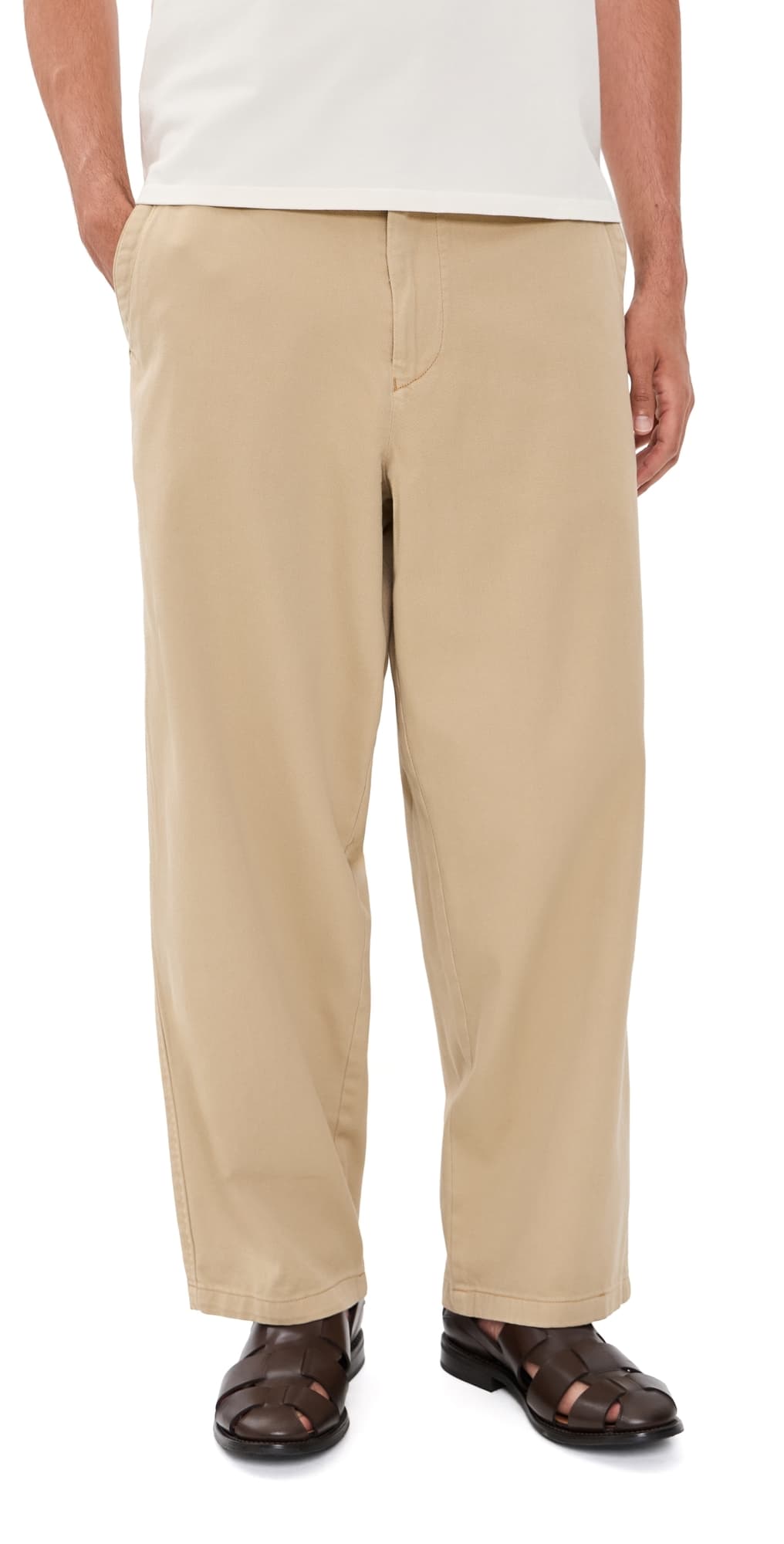 Corridor Wide Twill Pants Tan