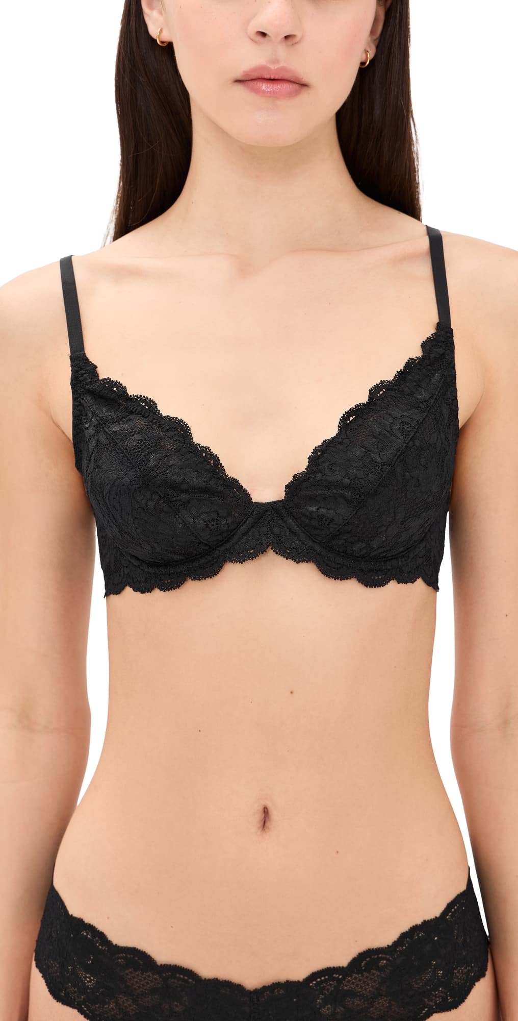 Cosabella Never Say Never Plunge Bra Black