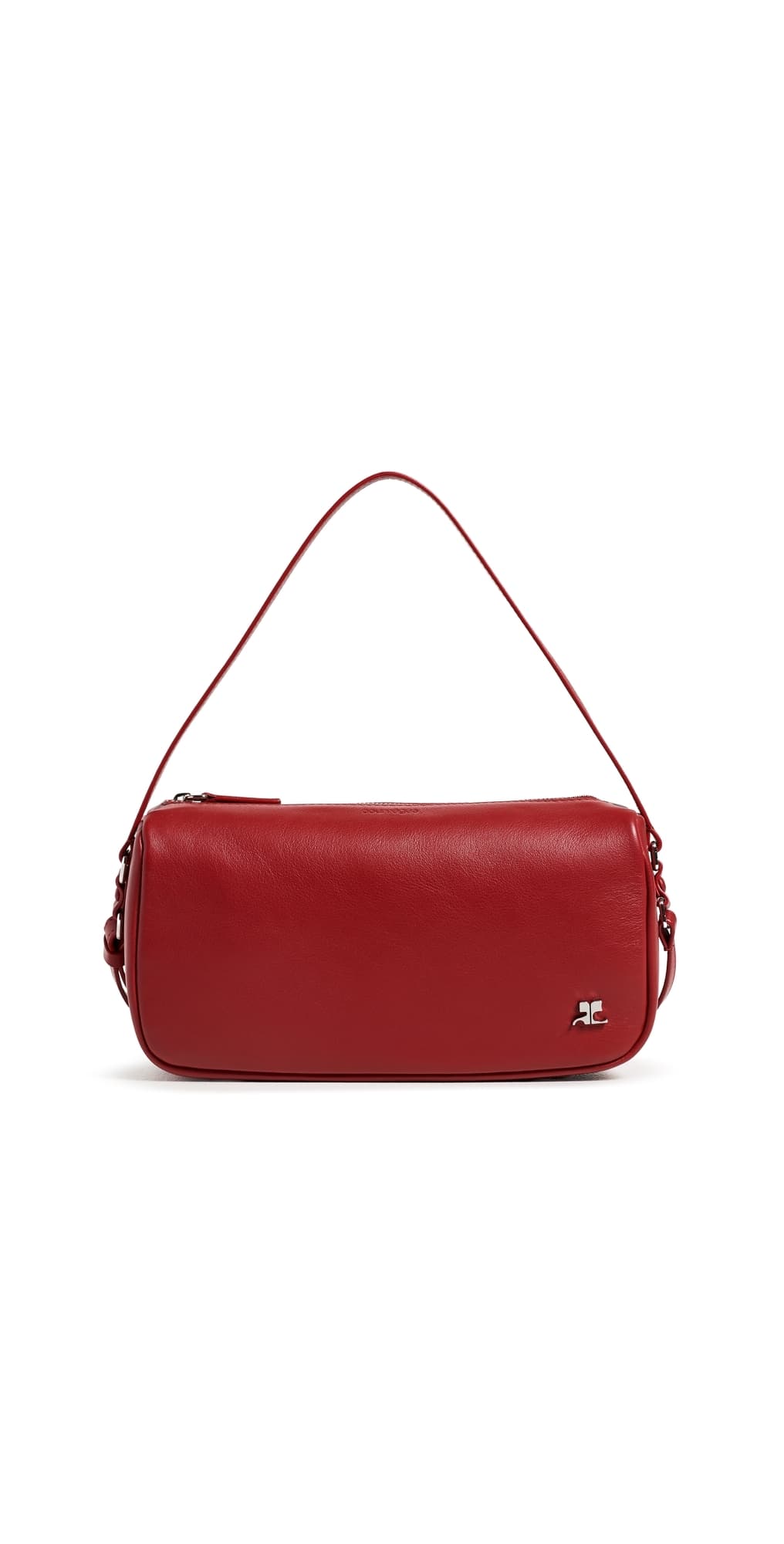 Courrèges Small Three Sixty Leather Bag Cherry · One Size