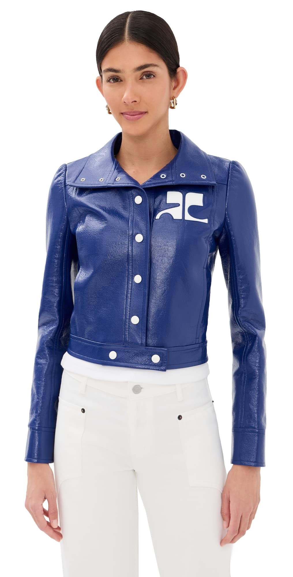 Courrèges Reedition Vinyl Jacket Mineral Blue