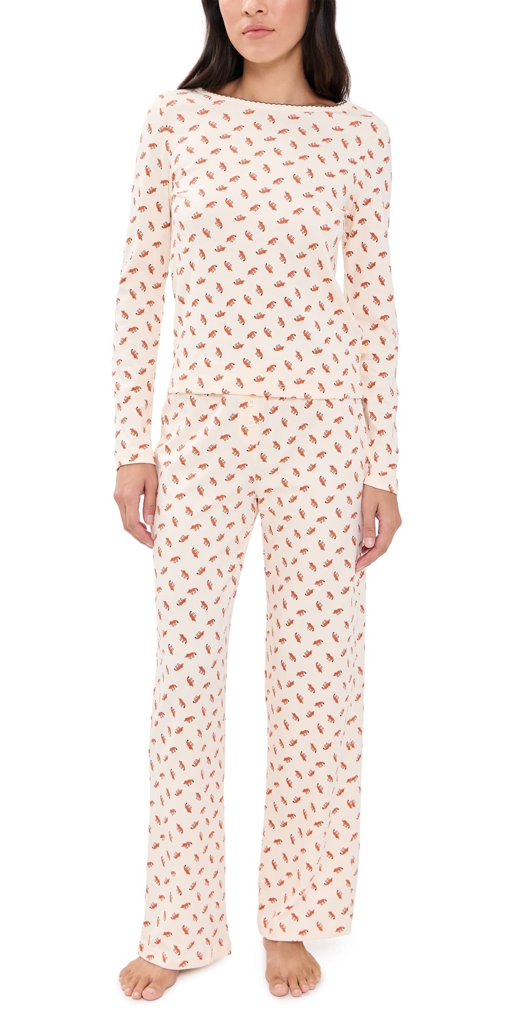 Cozyland by Morgan Lane Ellie Pajamas Set Foxlet Print