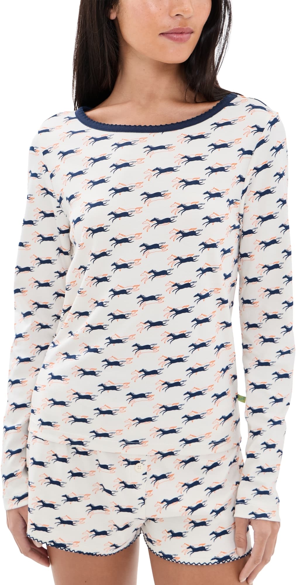 Cozyland by Morgan Lane Ellie Shortie Pajama Set Hold Your Horses