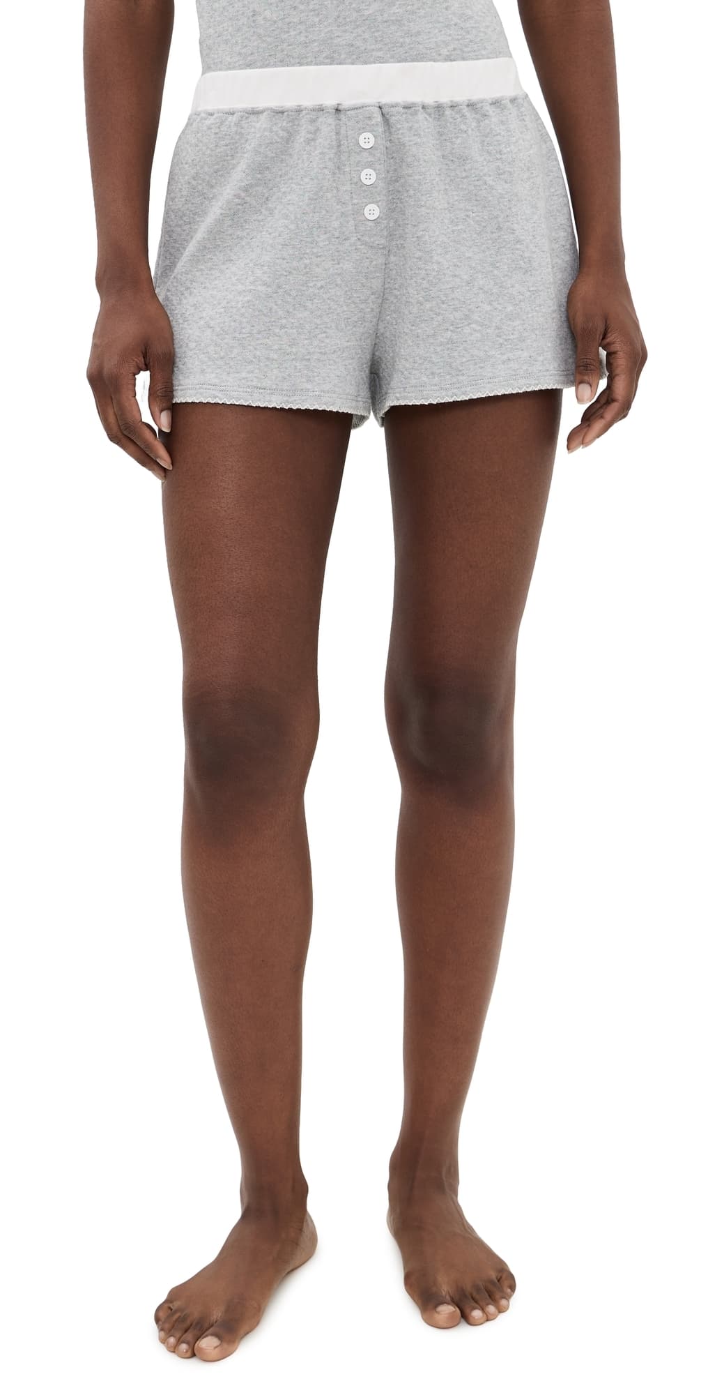 Cozyland by Morgan Lane Tate Shorts Heather Grey