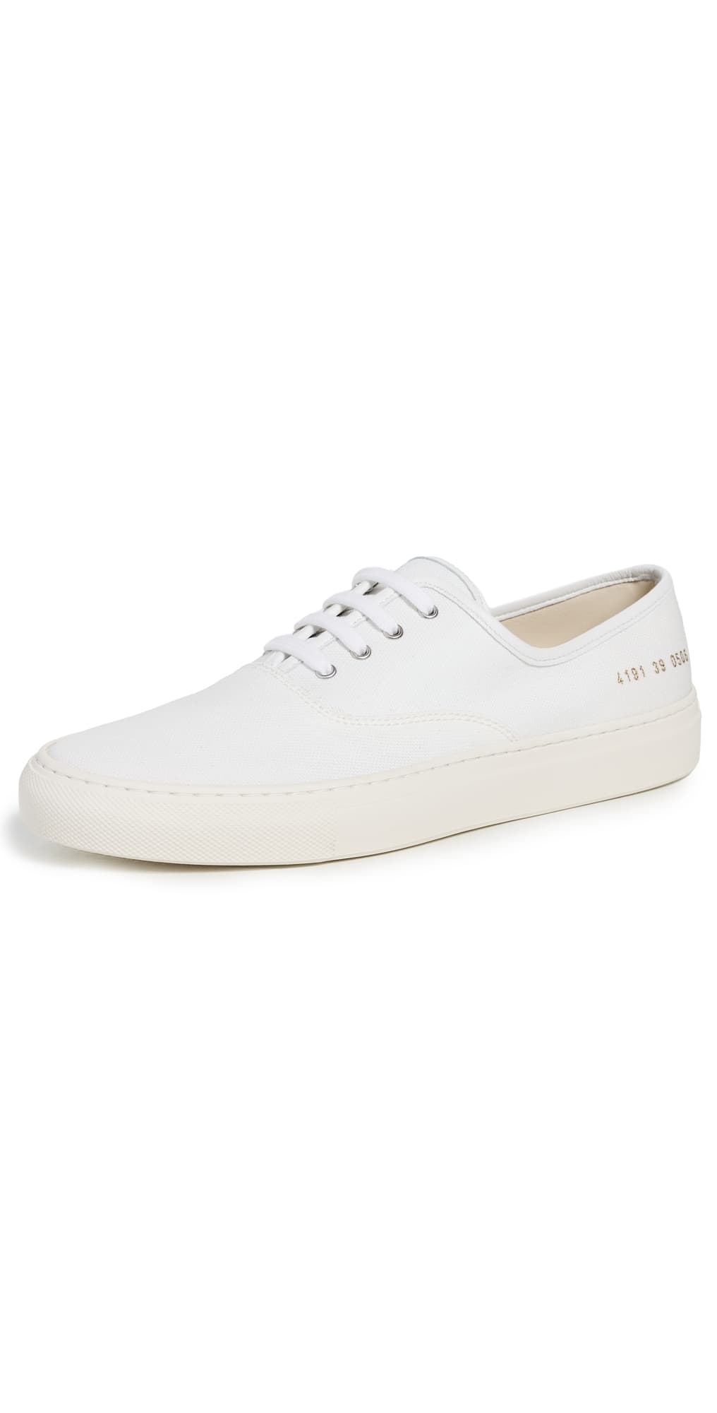 Common Projects Four Hole Slip On Sneakers White