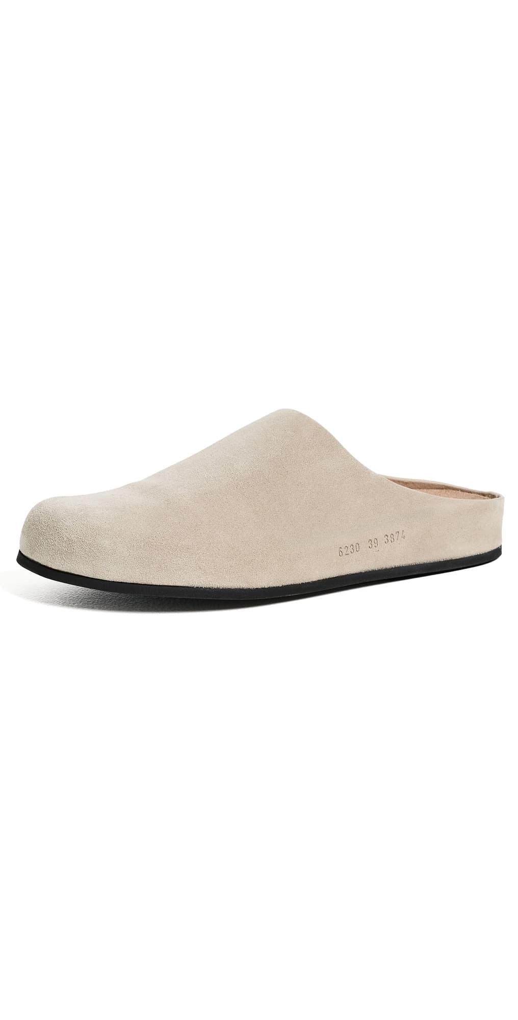 Common Projects Suede Clogs Warm Grey