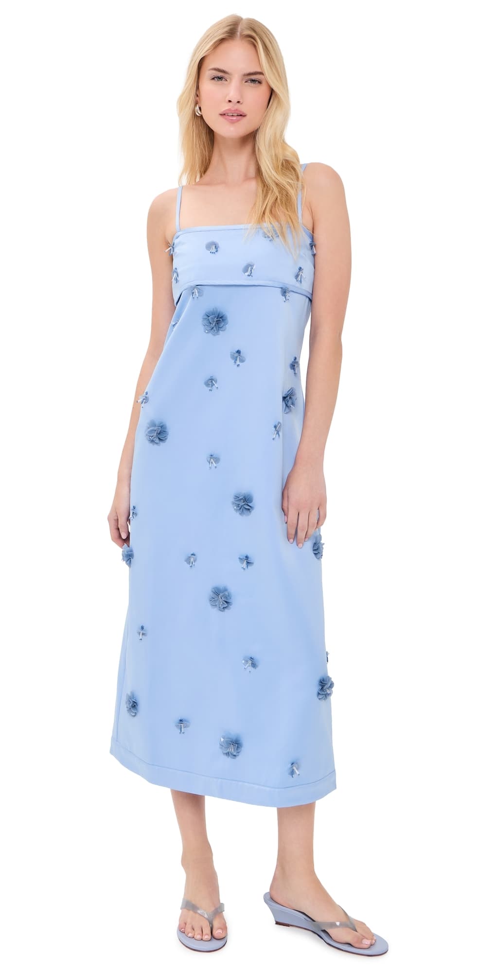 Couper Linley Embellished Maxi Dress Cornflower