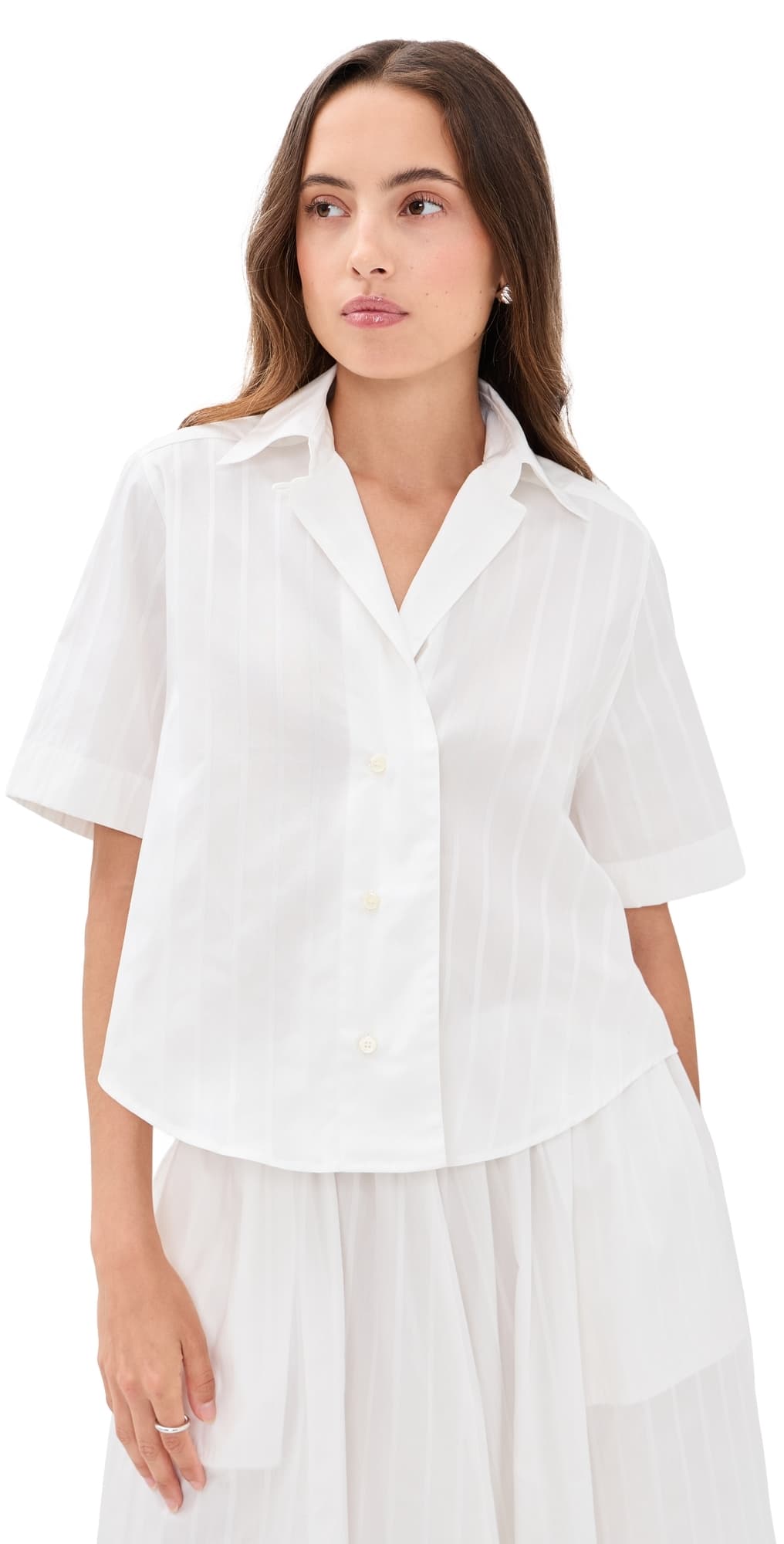 House of Dagmar Short Sleeve Shirt White