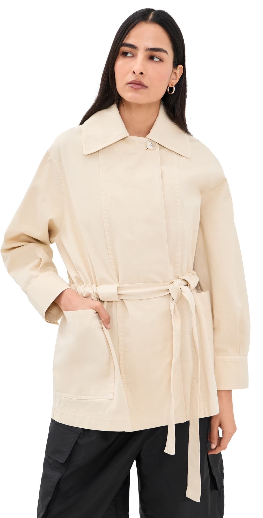 House of Dagmar Field Cotton Jacket Almond Cream