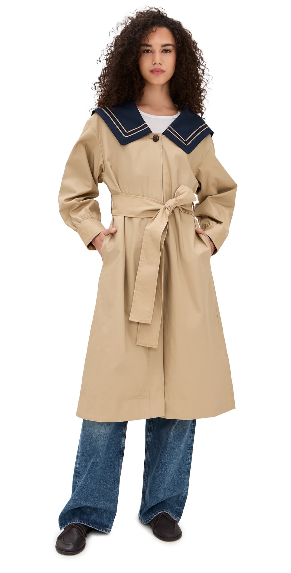 Damson Madder Ella Trench Tan
