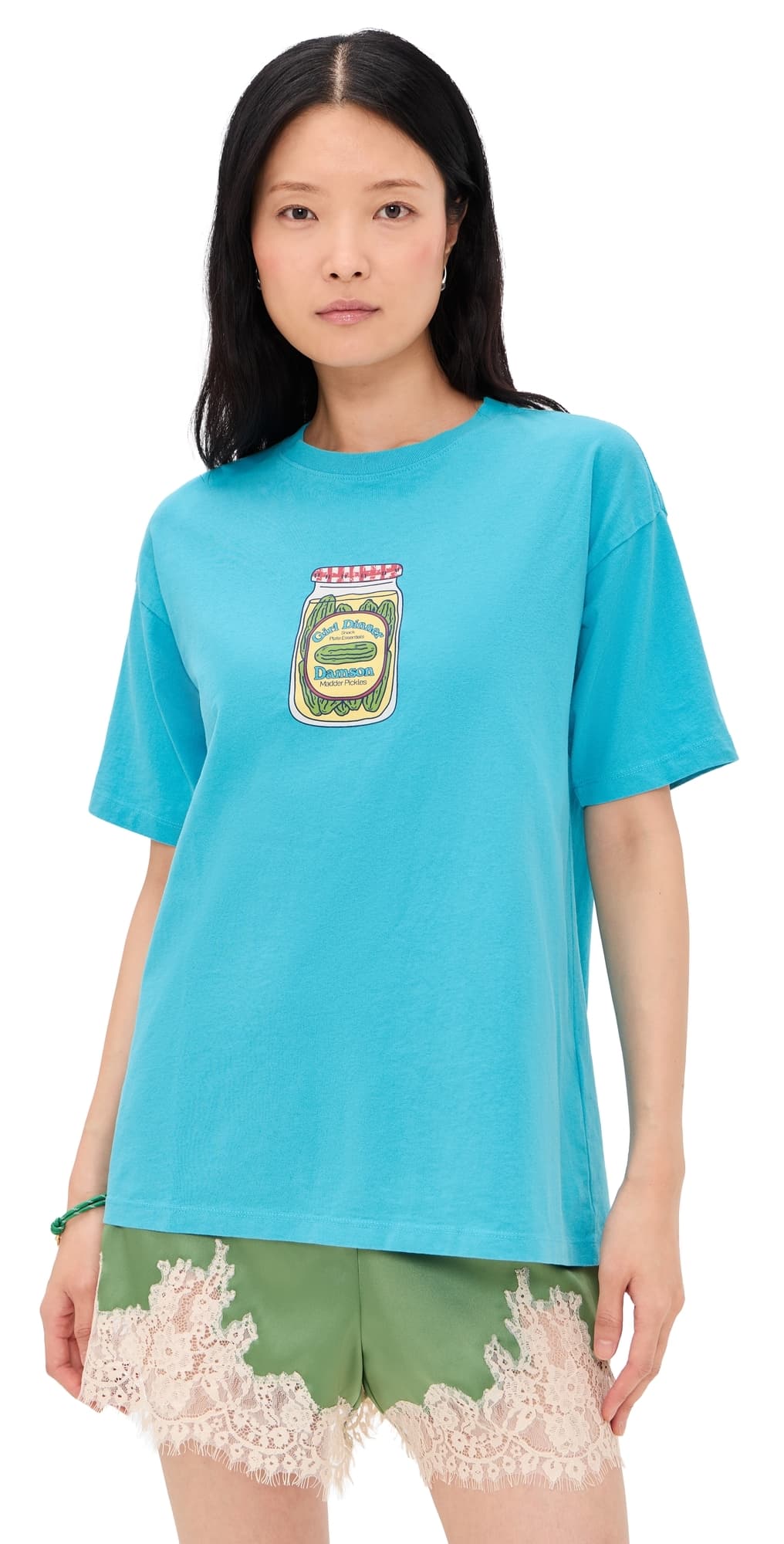 Damson Madder Snack Plate Graphic Tee Blue