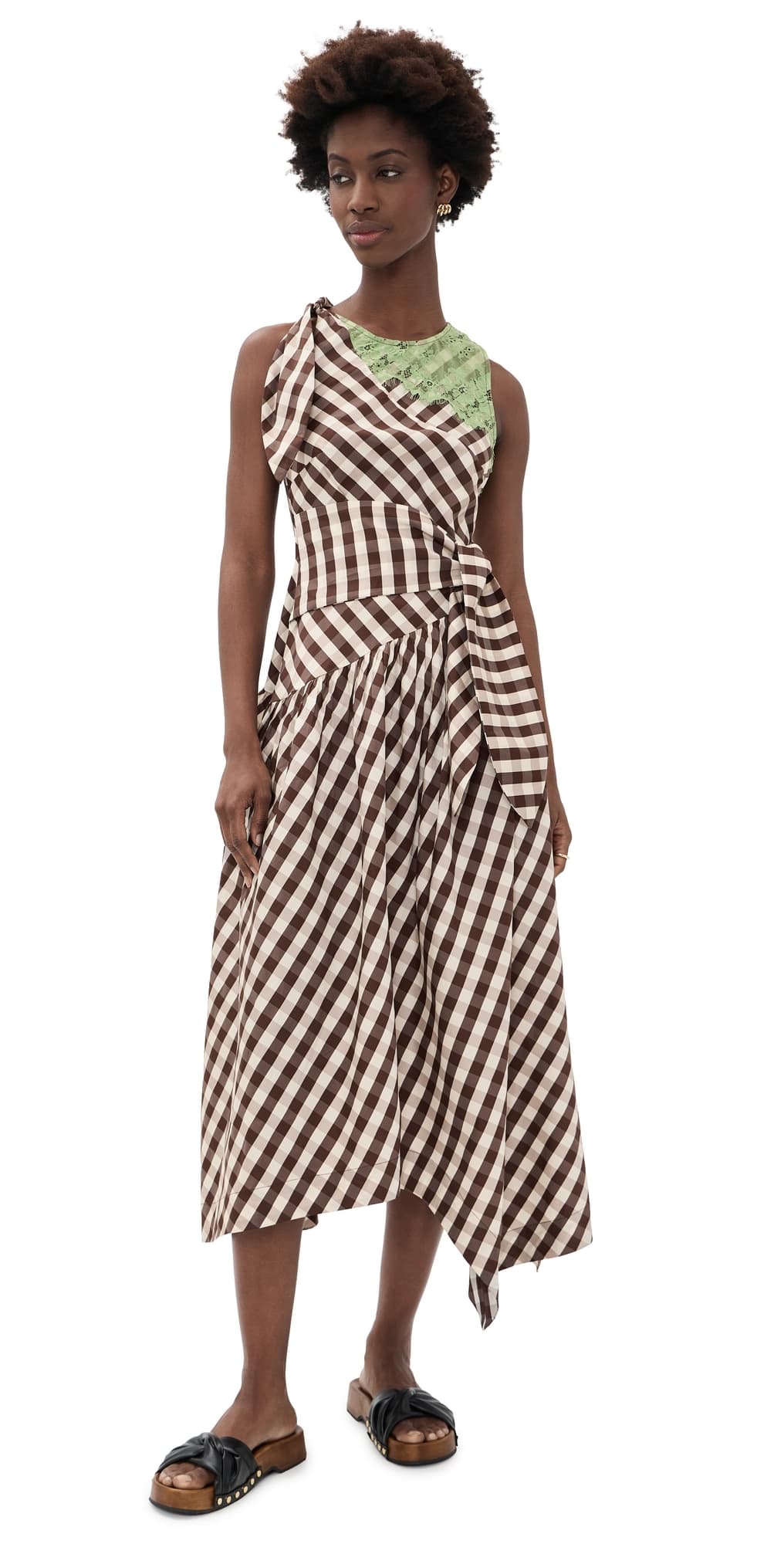 Damson Madder Gisele Midi Dress Choc
