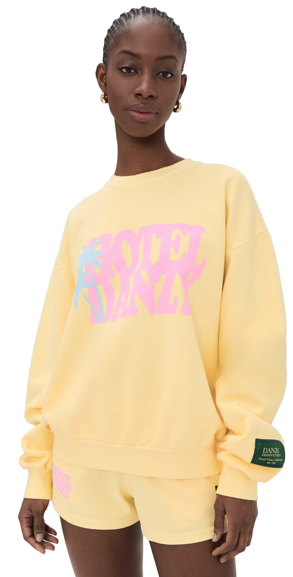 DANZY Hotel Danzy Crew Sweatshirt Yellow