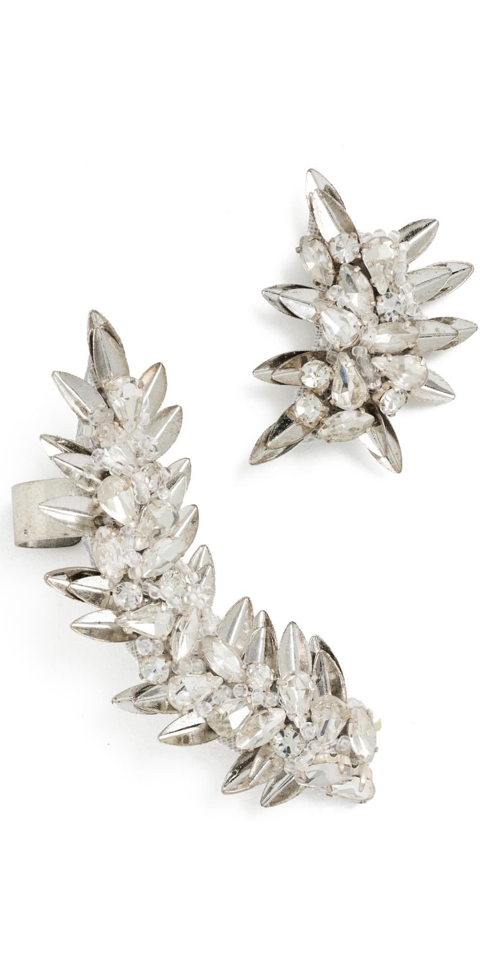 Deepa Gurnani Rabia Earrings Silver · One Size
