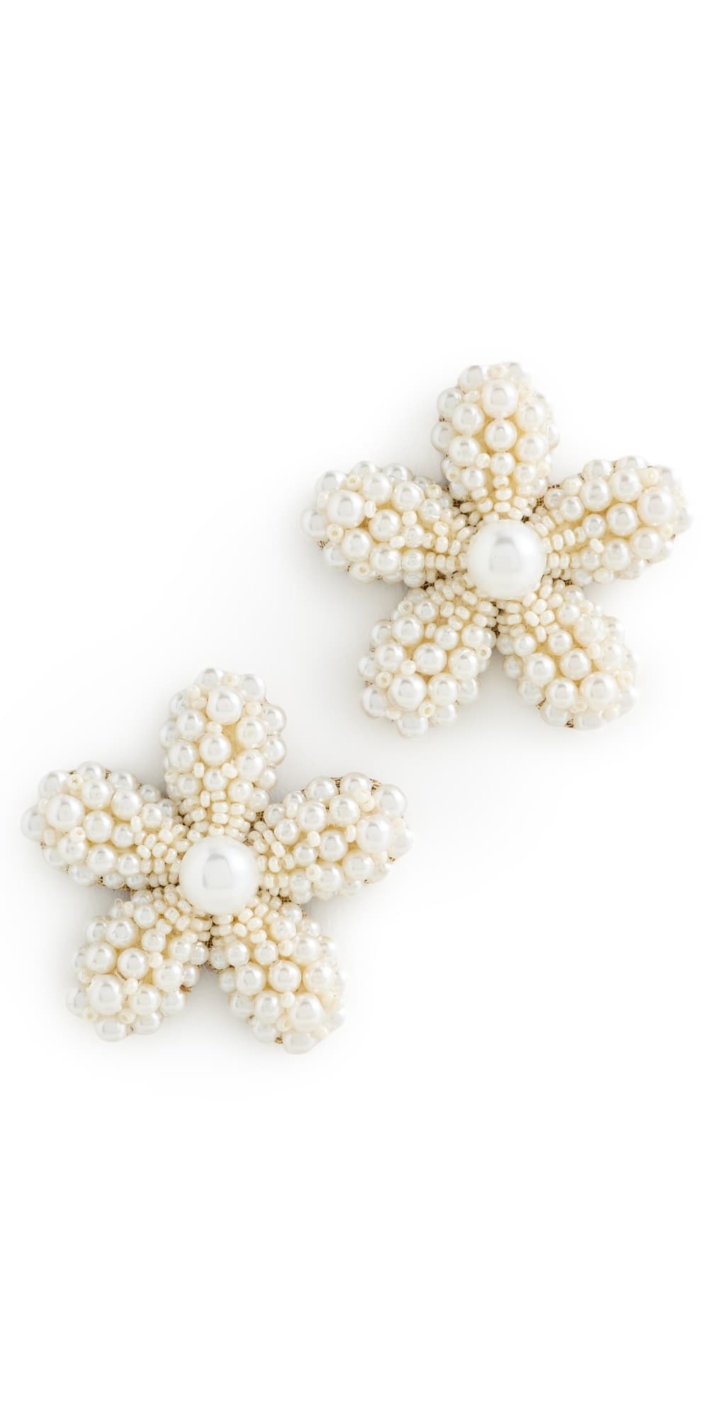 Deepa Gurnani Venetia Earrings Ivory