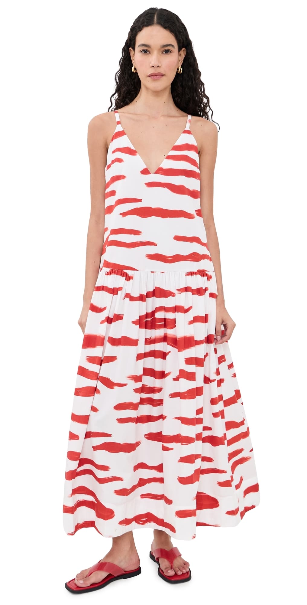 De Loreta Paca Dress Litoral Rojo