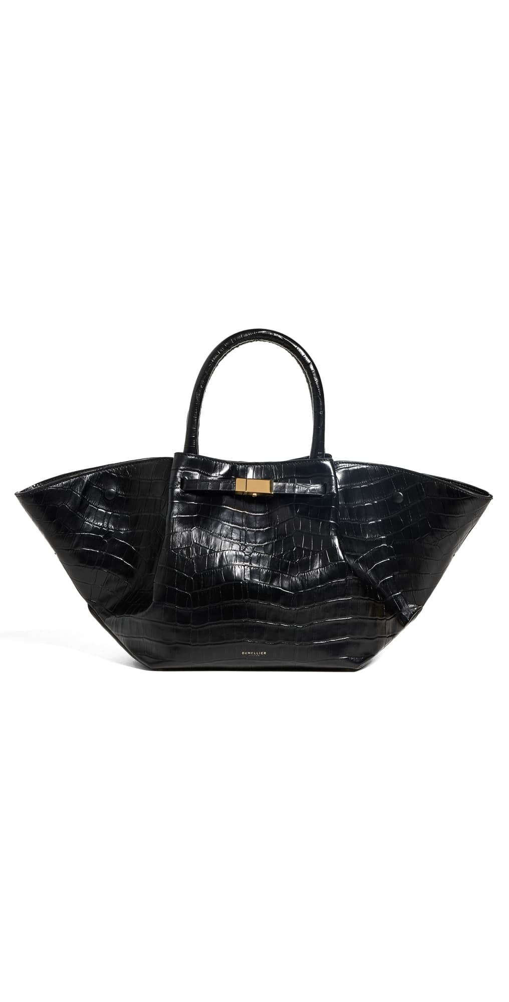 DeMellier Midi New York Bag Black Croc