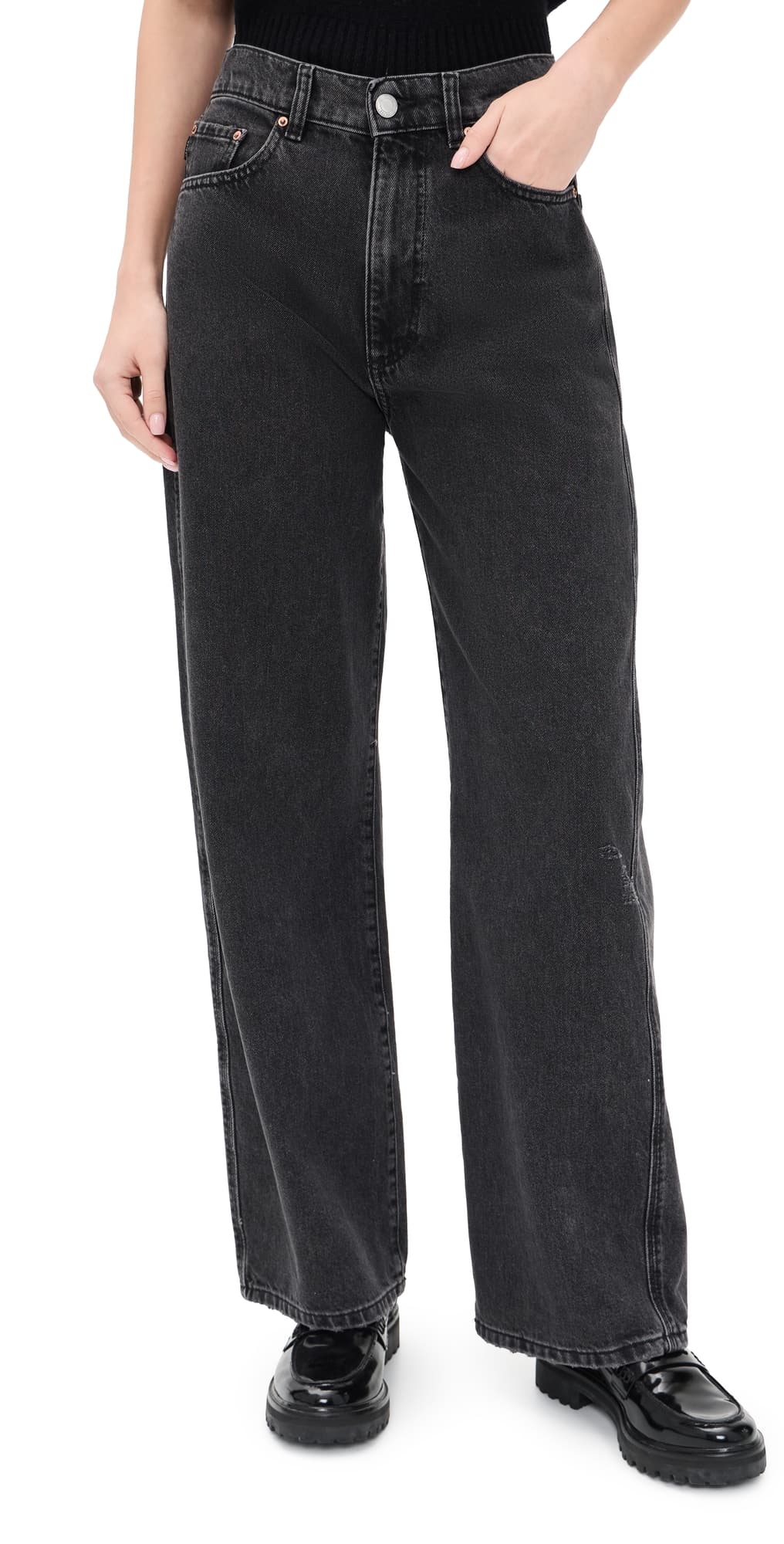 DL1961 Taylor Relaxed Barrel High Rise Jeans Nightshade
