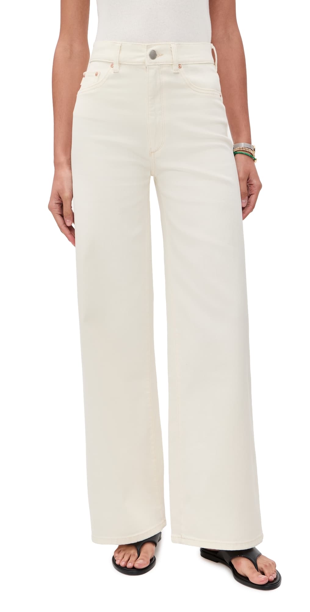 DL1961 Hepburn Wide Leg Jeans Eggshell (DL Ultimate)