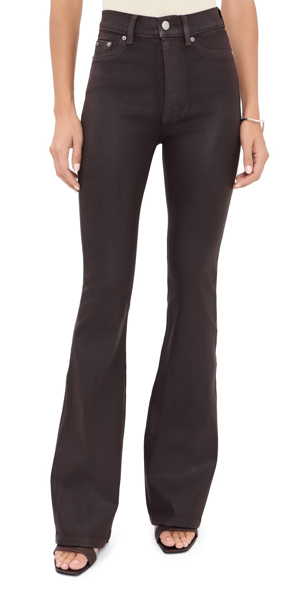 DL1961 Bridget Bootcut High Rise Instasculpt Jeans 33 dark elm coated (dl ultimate)