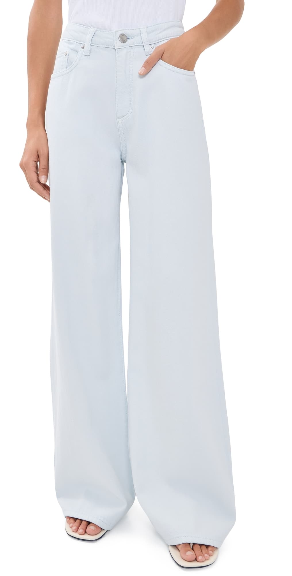 DL1961 Alex Aura Baggy Wide Leg Jeans Mystique Blue Aura