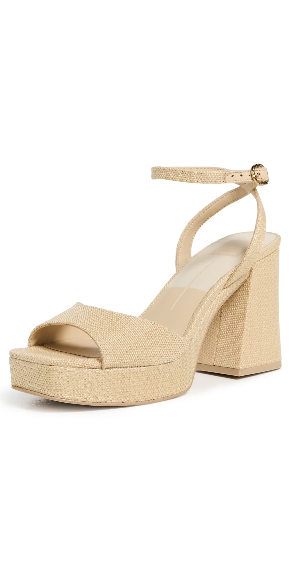 Dolce Vita Felicia Platform Sandals Natural Raffia