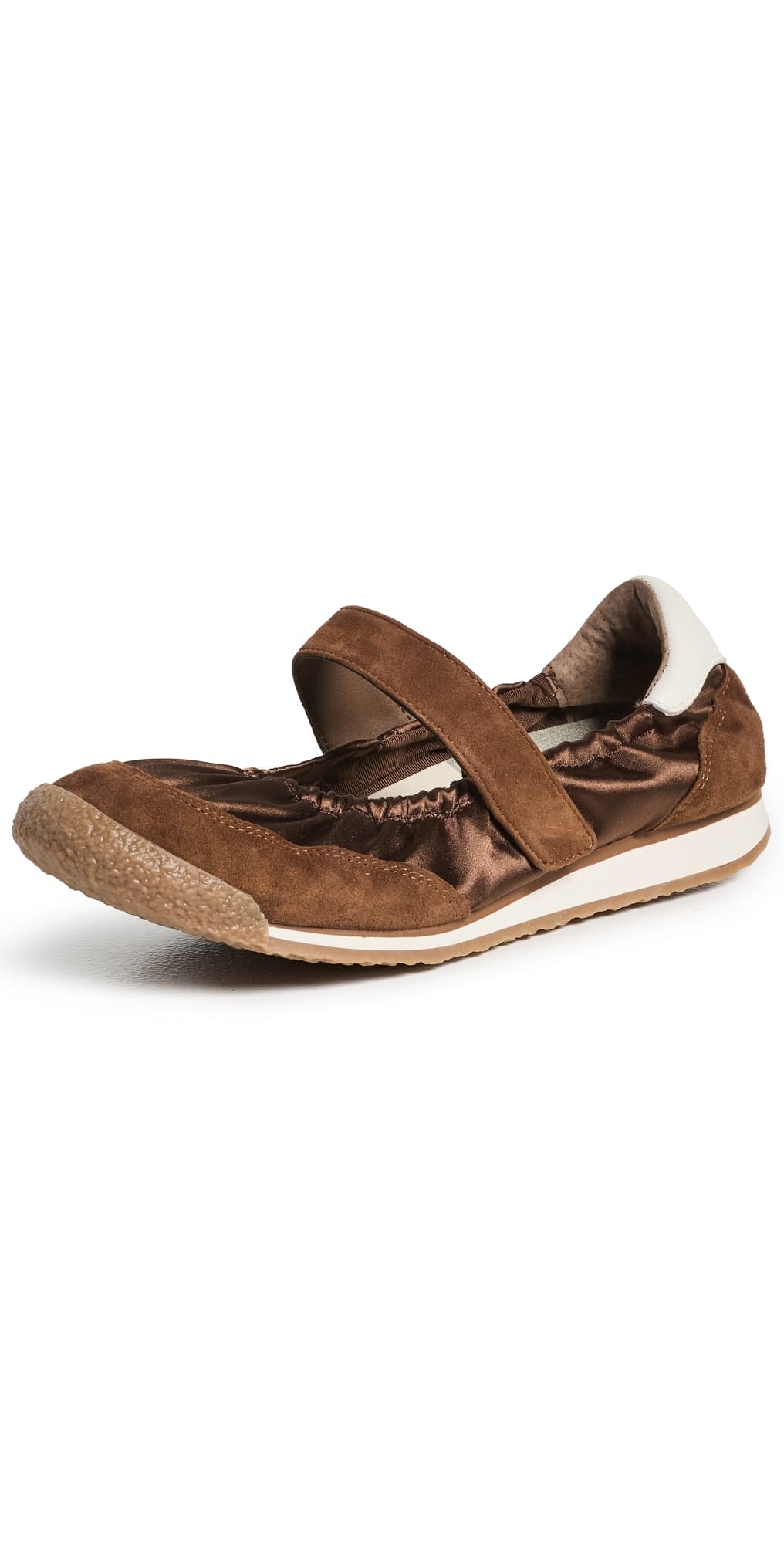 Dolce Vita Spruce Sneakerina Flats Cocoa Satin
