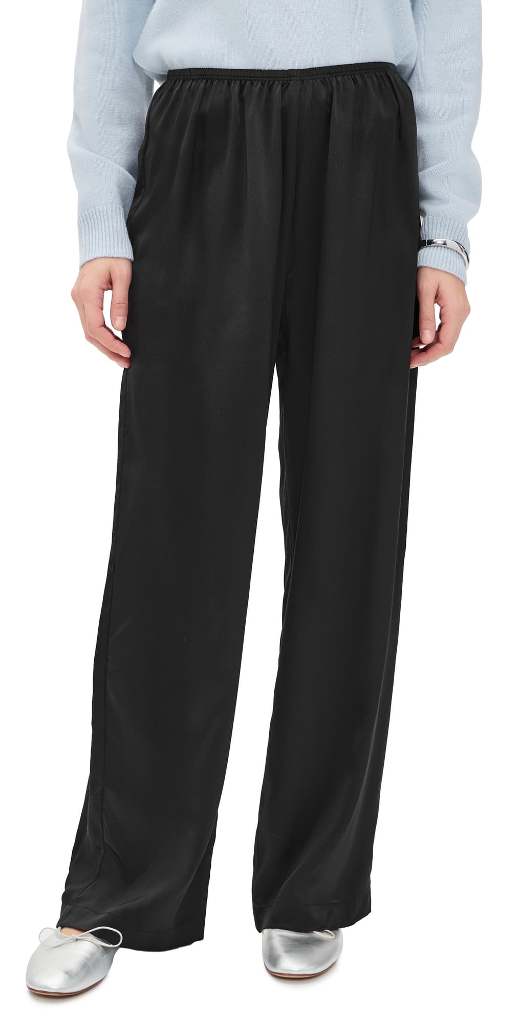 DONNI. The Silk Simple Pants Jet