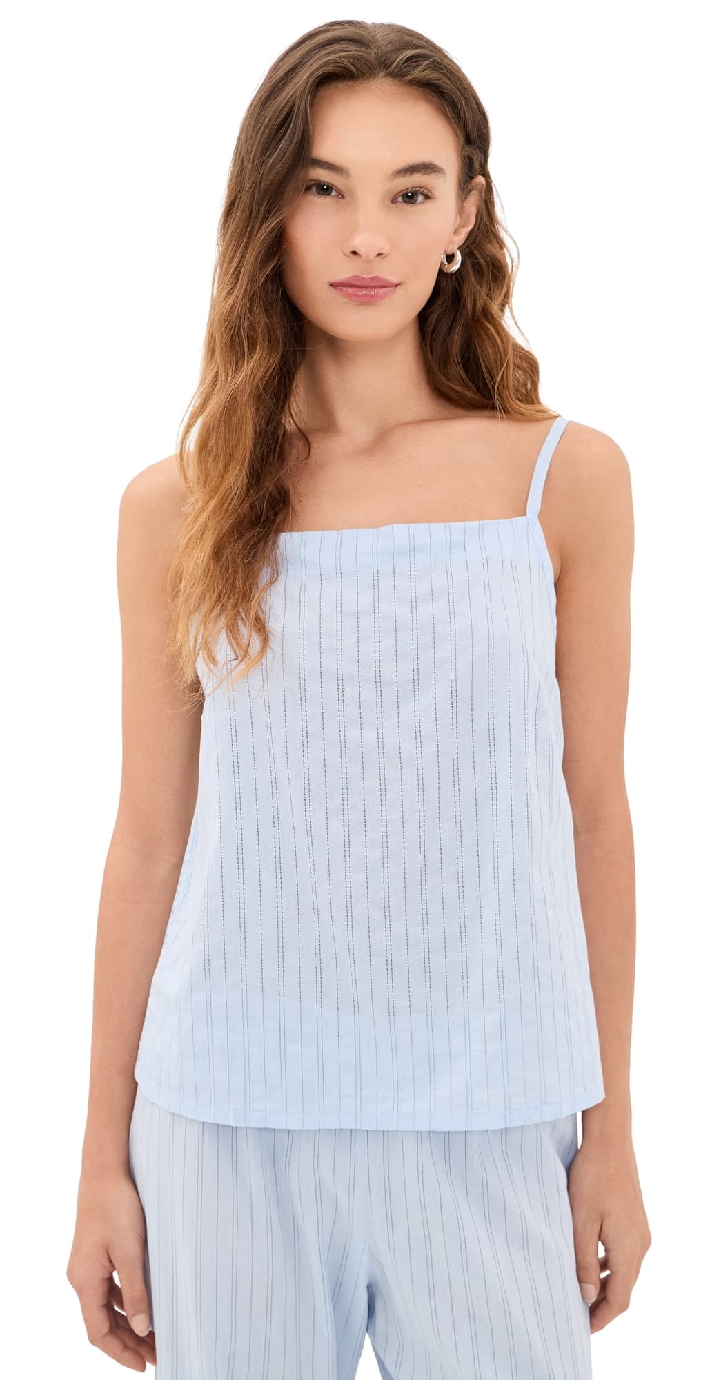 DONNI. The Eyelet Pop Shell Camisole Cloud