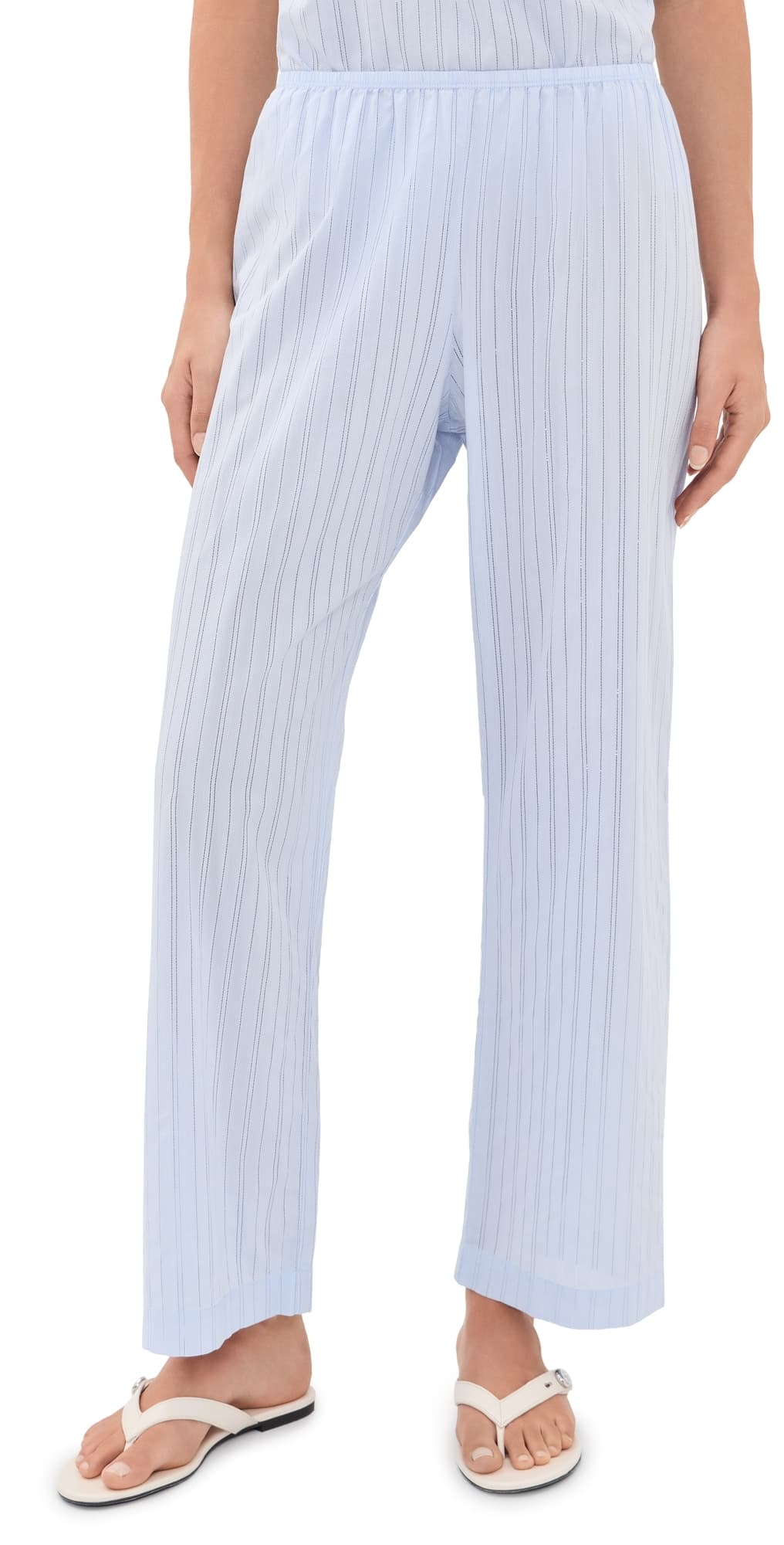 DONNI. The Eyelet Pop Simple Crop Pants Cloud